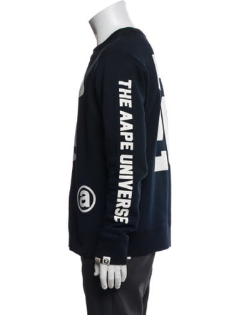 Aape by A Bathing Ape Graphic Print Crew Neck Pullover