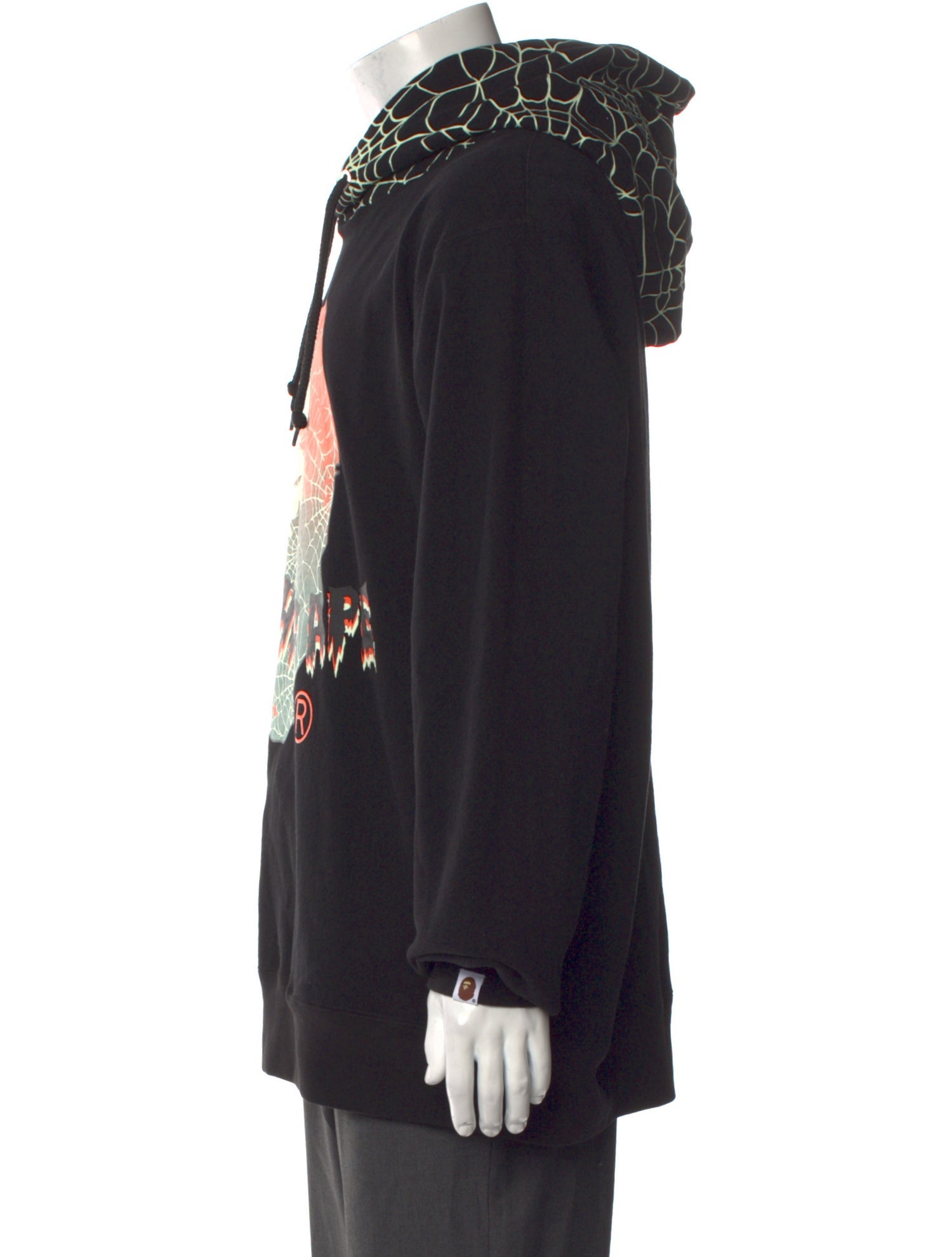 A Bathing Ape Halloween Ape Head Glow in the Dark Graphic Print Hoodie