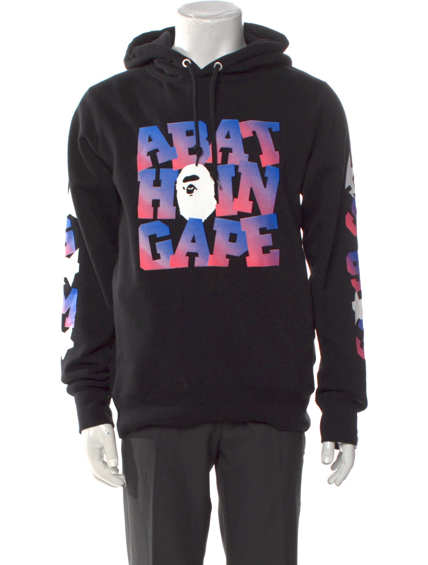 A Bathing Ape Logo Graphic Print Hoodie w/ Tags
