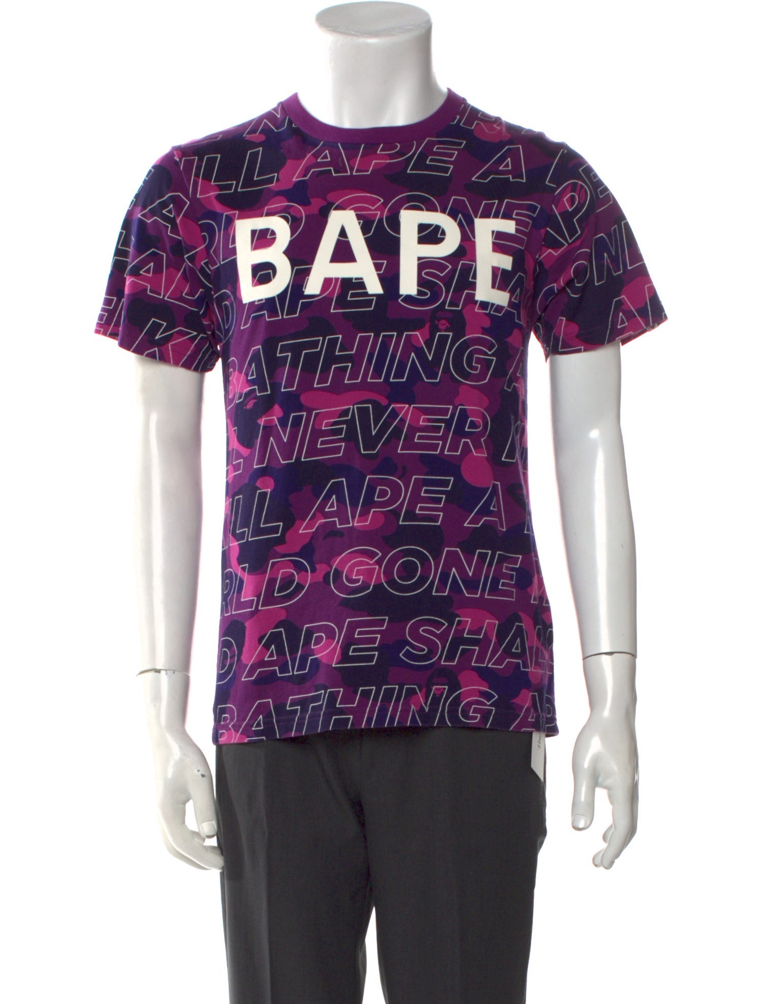 BAPE Ape Shall Never Kill Ape Graphic Print T-Shirt