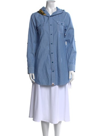 A Bathing Ape Tops Long Sleeve Button-Up Top S