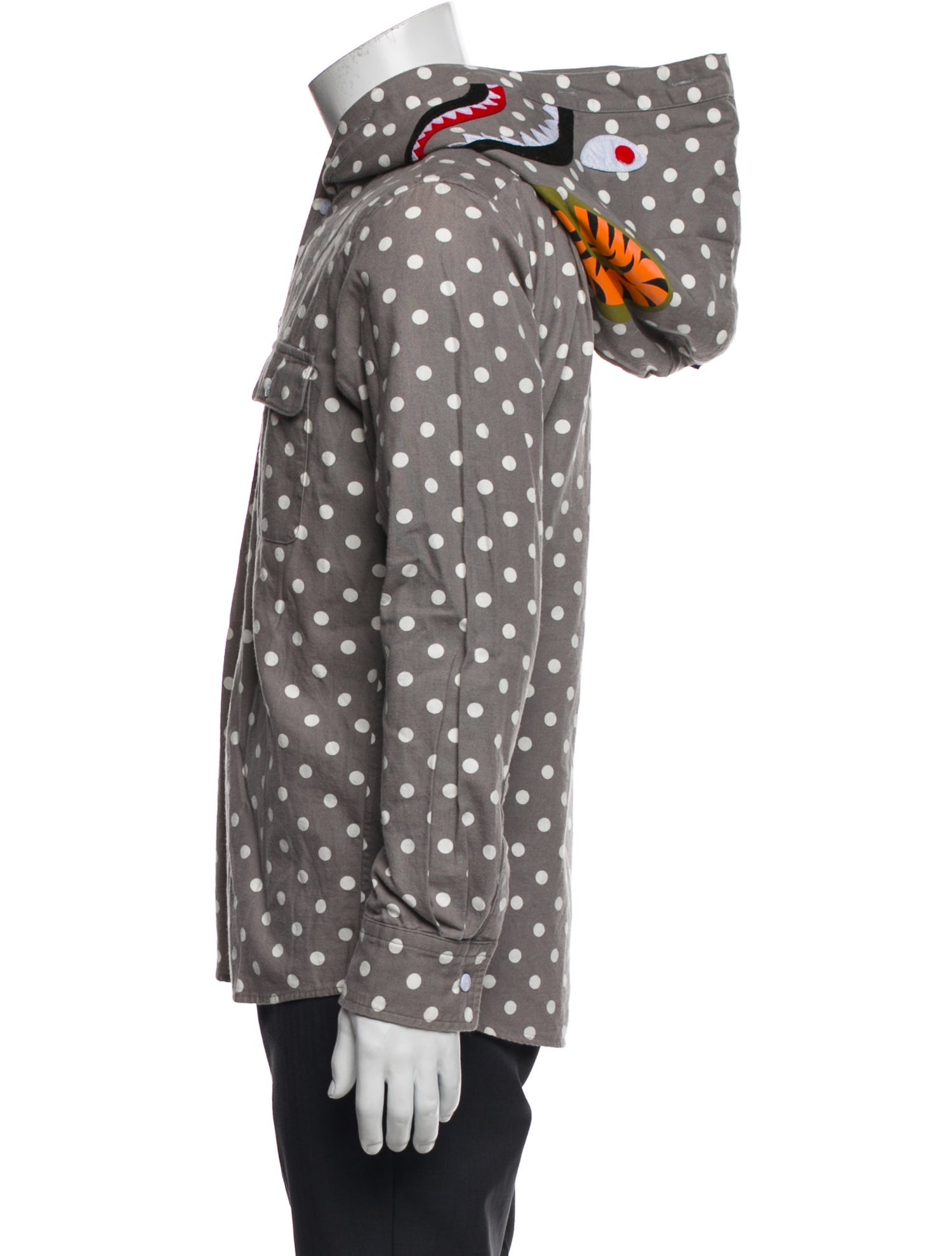 A Bathing Ape Polka Dot Print Long Sleeve Shirt