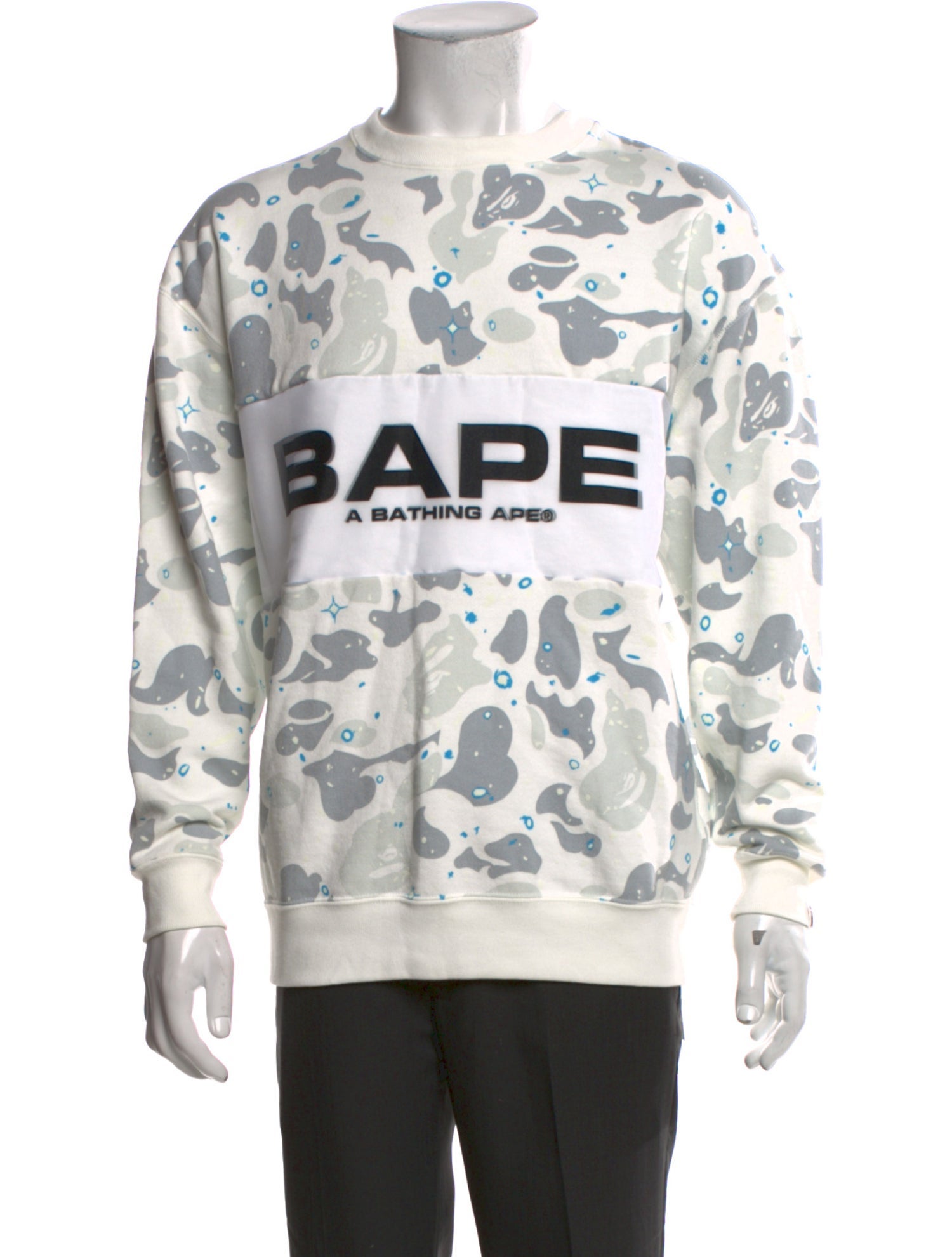 A Bathing Ape Graphic Print Crew Neck Pullover