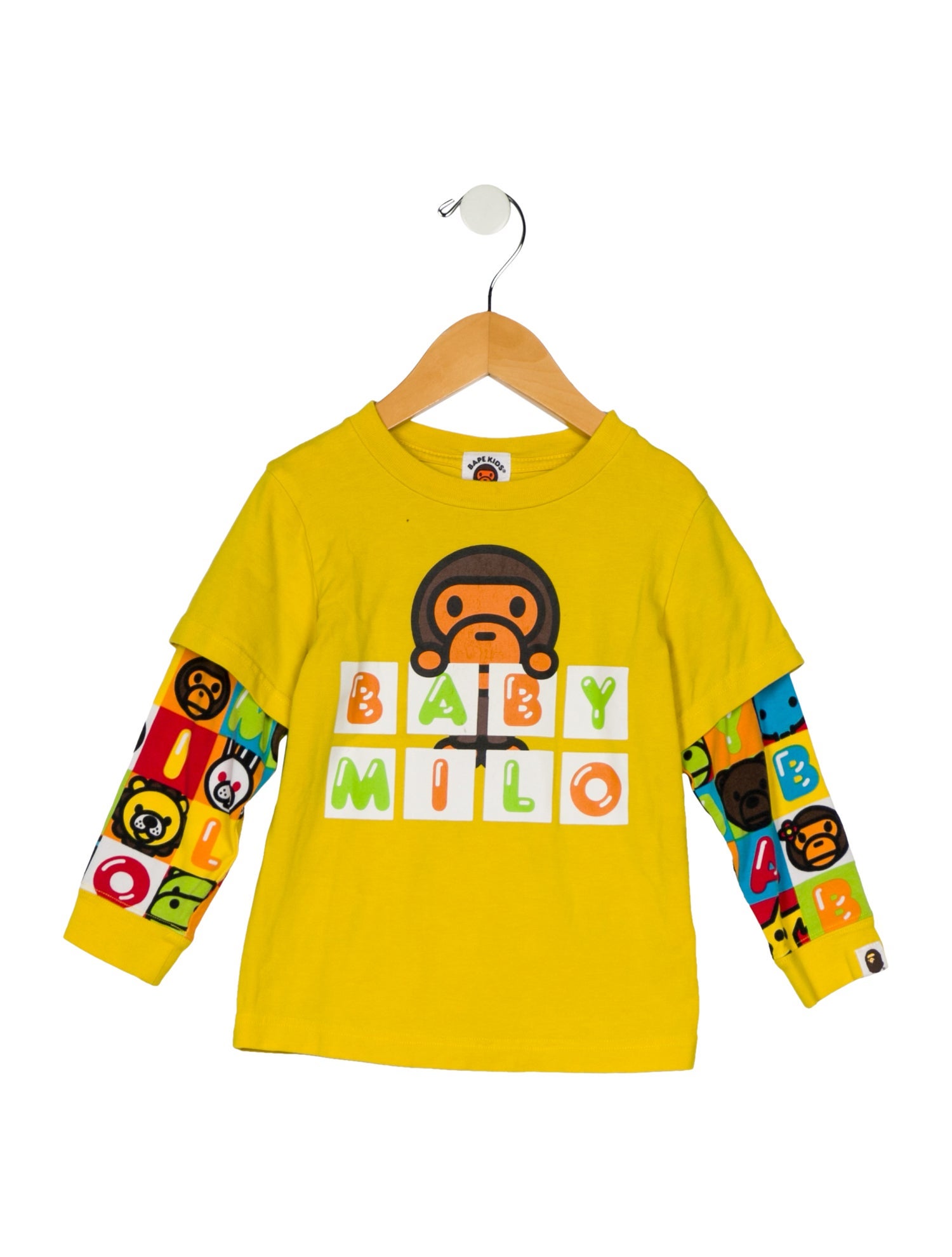 BAPE Kids Friends Block Layered L/S