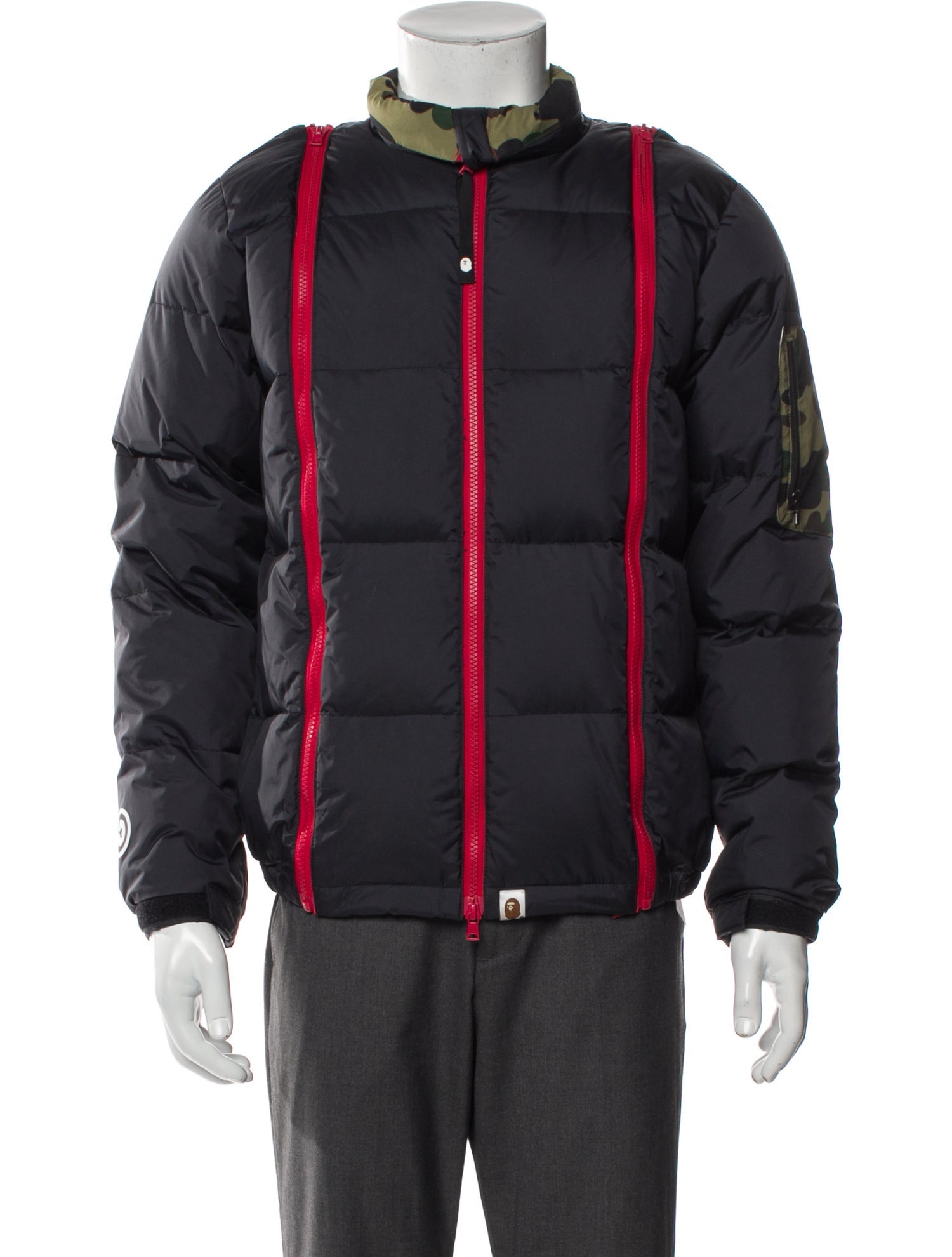 A Bathing Ape Camo Puffer Puffer Coat