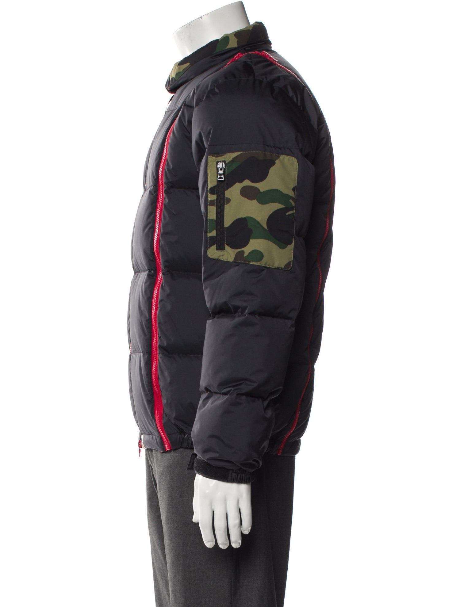 A Bathing Ape Camo Puffer Puffer Coat
