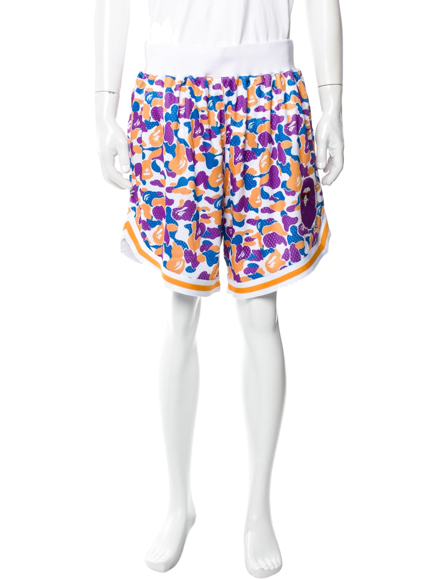 A Bathing Ape LA Camouflage Denim Shorts