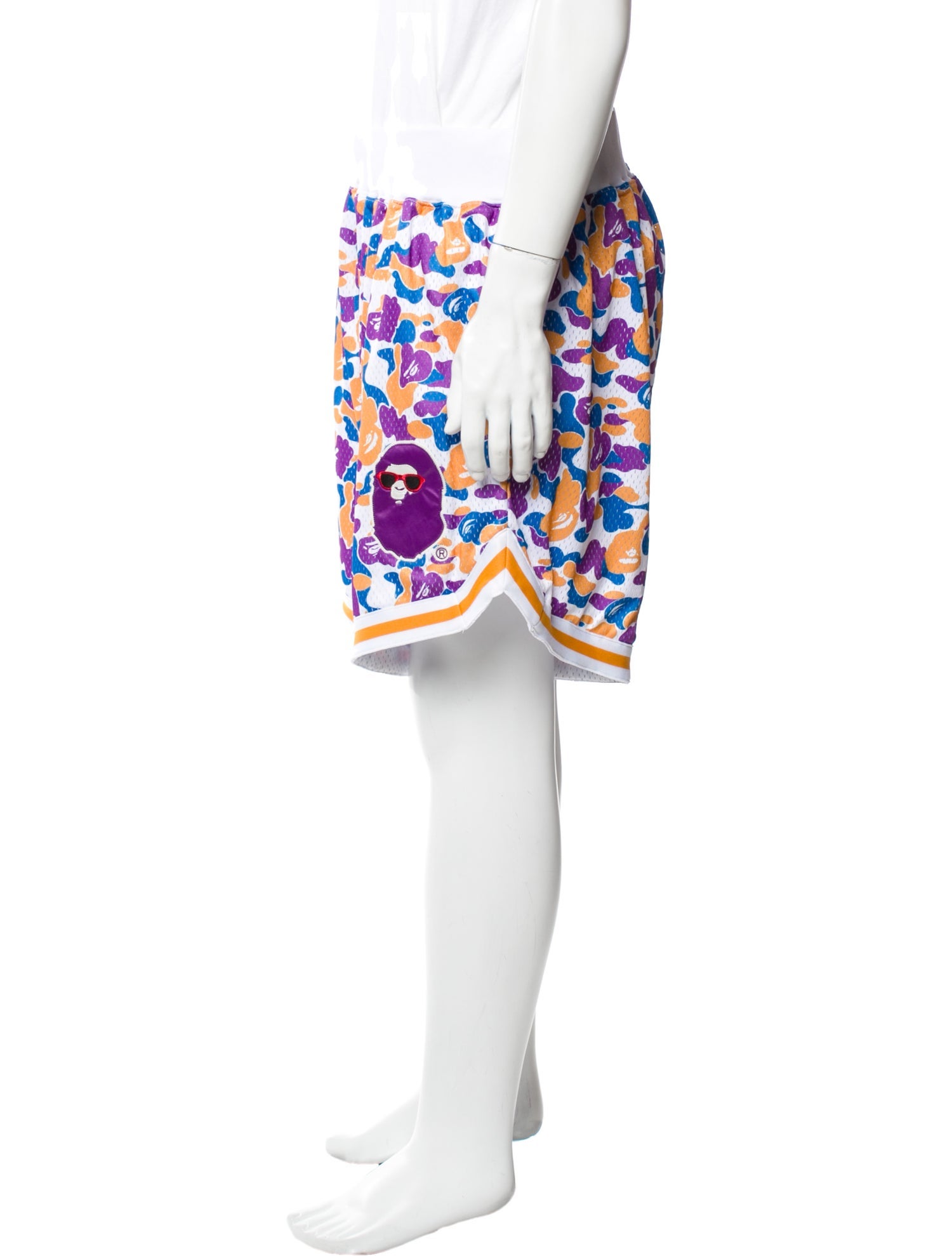 A Bathing Ape LA Camouflage Denim Shorts