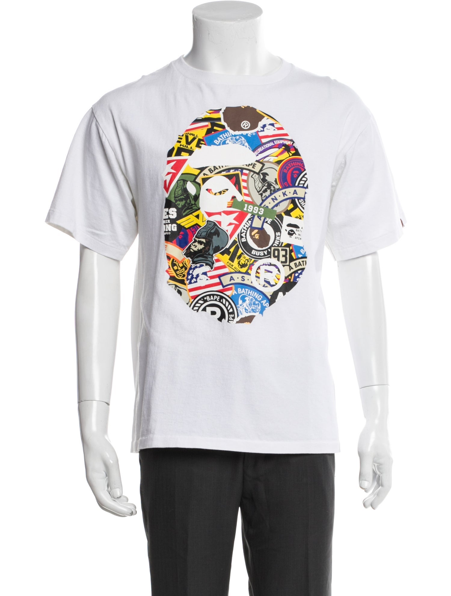 A Bathing Ape Ape Head Graphic Print T-Shirt