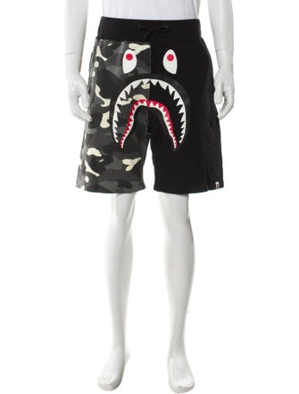 A Bathing Ape Shark Split City Camo Jogger Shorts
