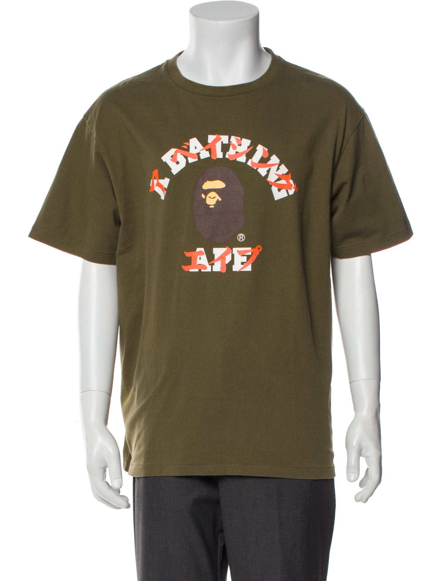 A Bathing Ape Logo Graphic Print T-Shirt