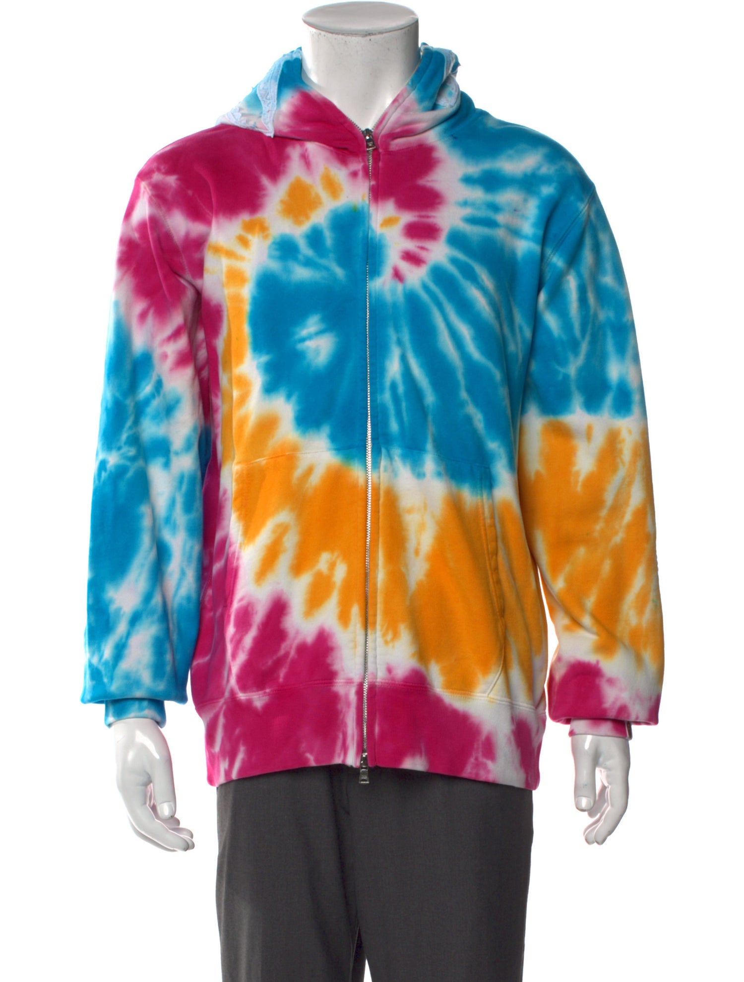 A Bathing Ape Tie-Dye Print Crew Neck Hoodie