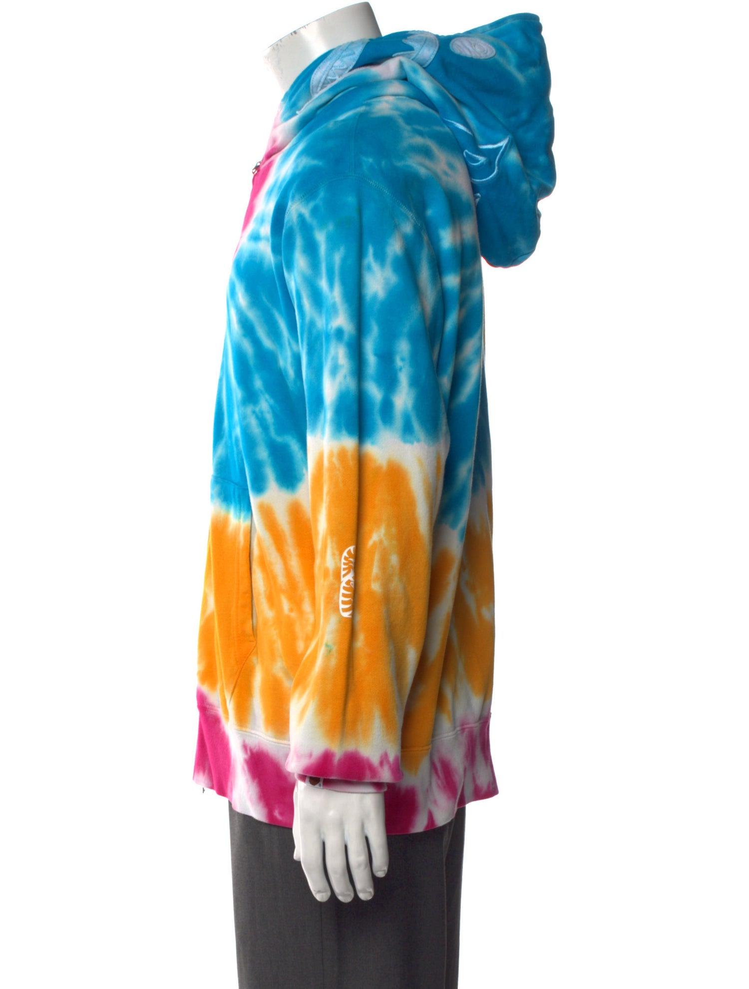 A Bathing Ape Tie-Dye Print Crew Neck Hoodie