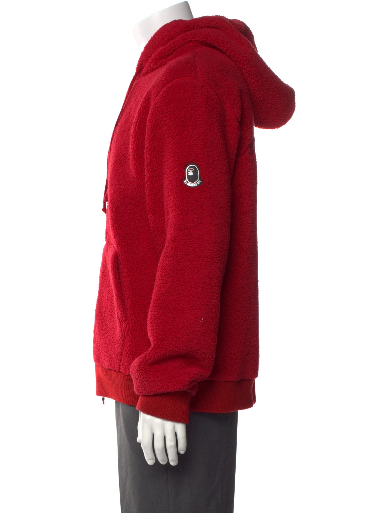 A Bathing Ape Mr. Bathing Ape Fleece Zip V-Neck Hoodie