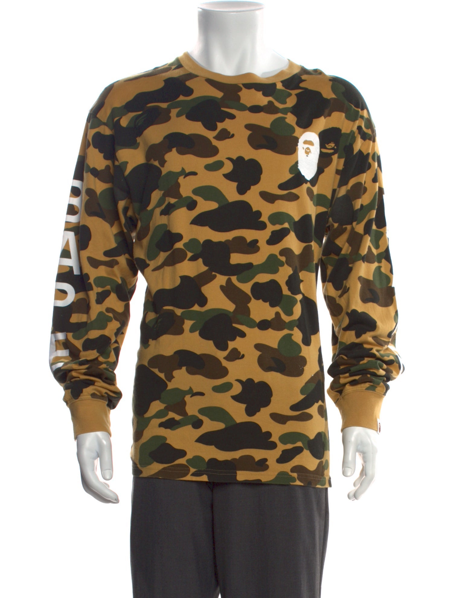 A Bathing Ape Camouflage Print Crew Neck T-Shirt