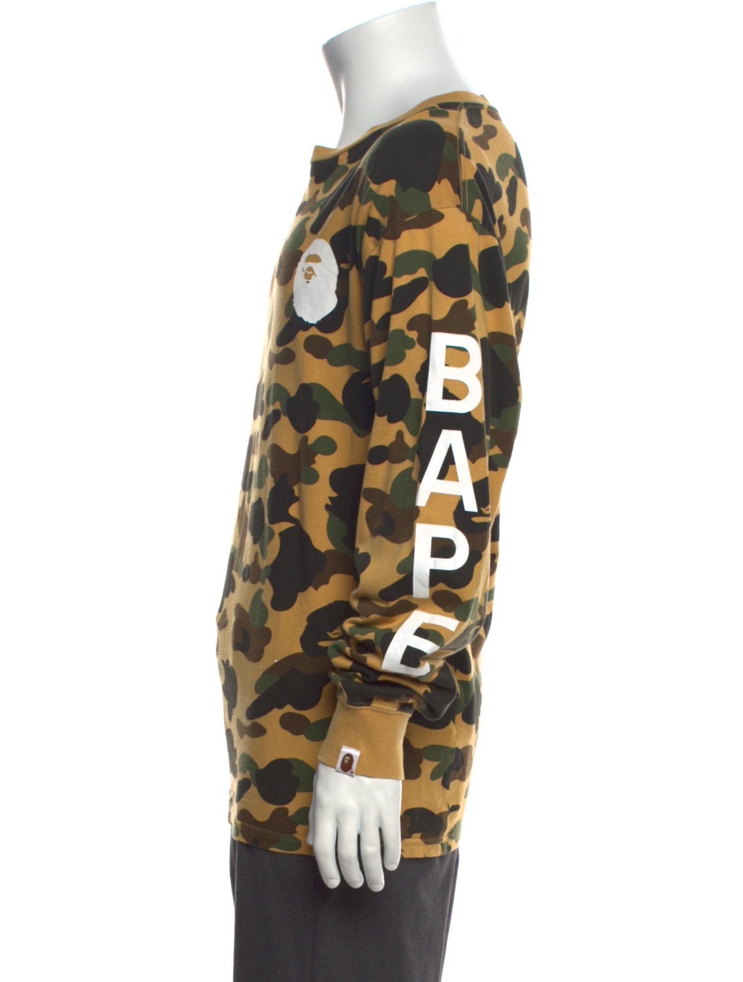 A Bathing Ape Camouflage Print Crew Neck T-Shirt