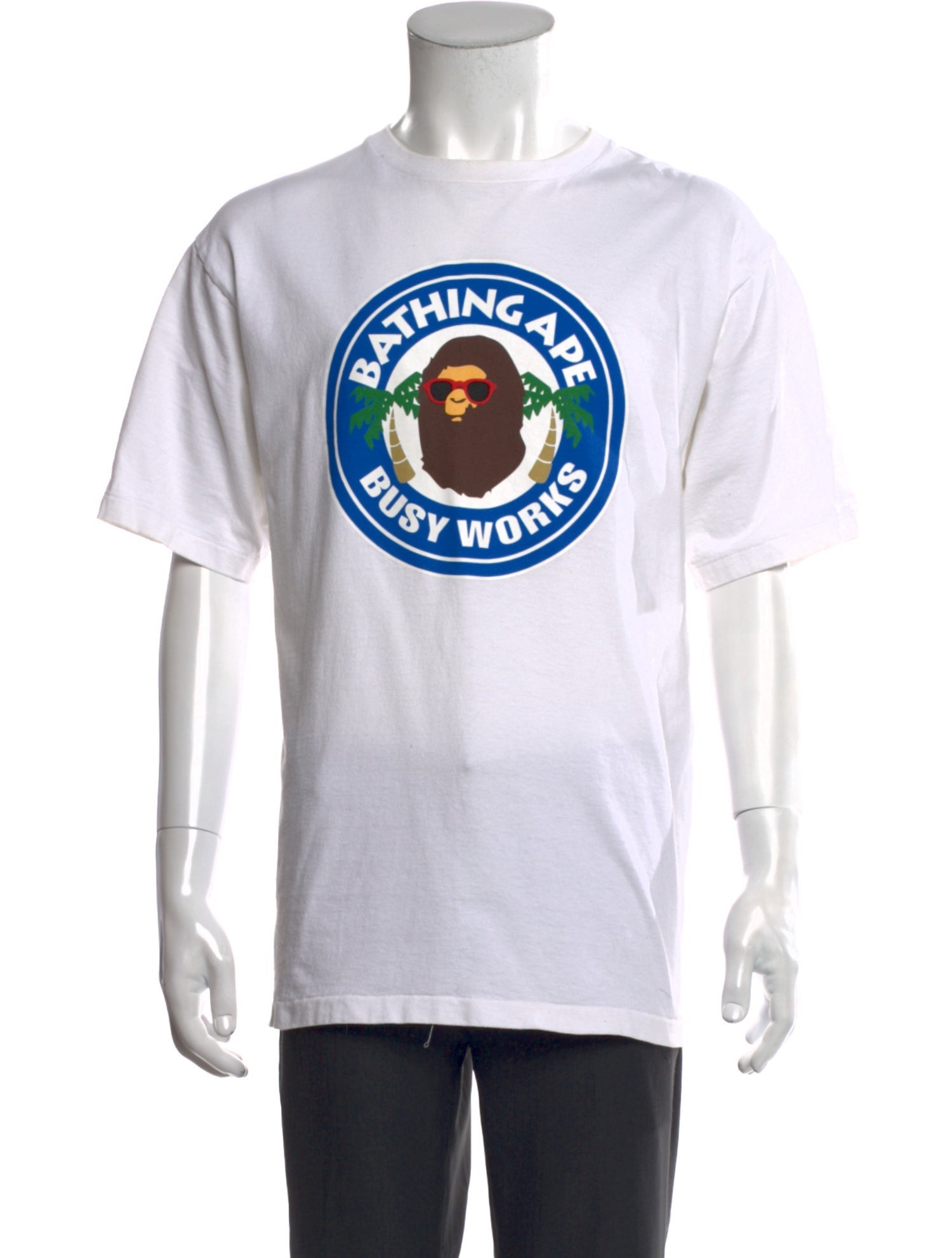A Bathing Ape Graphic Print Crew Neck T-Shirt