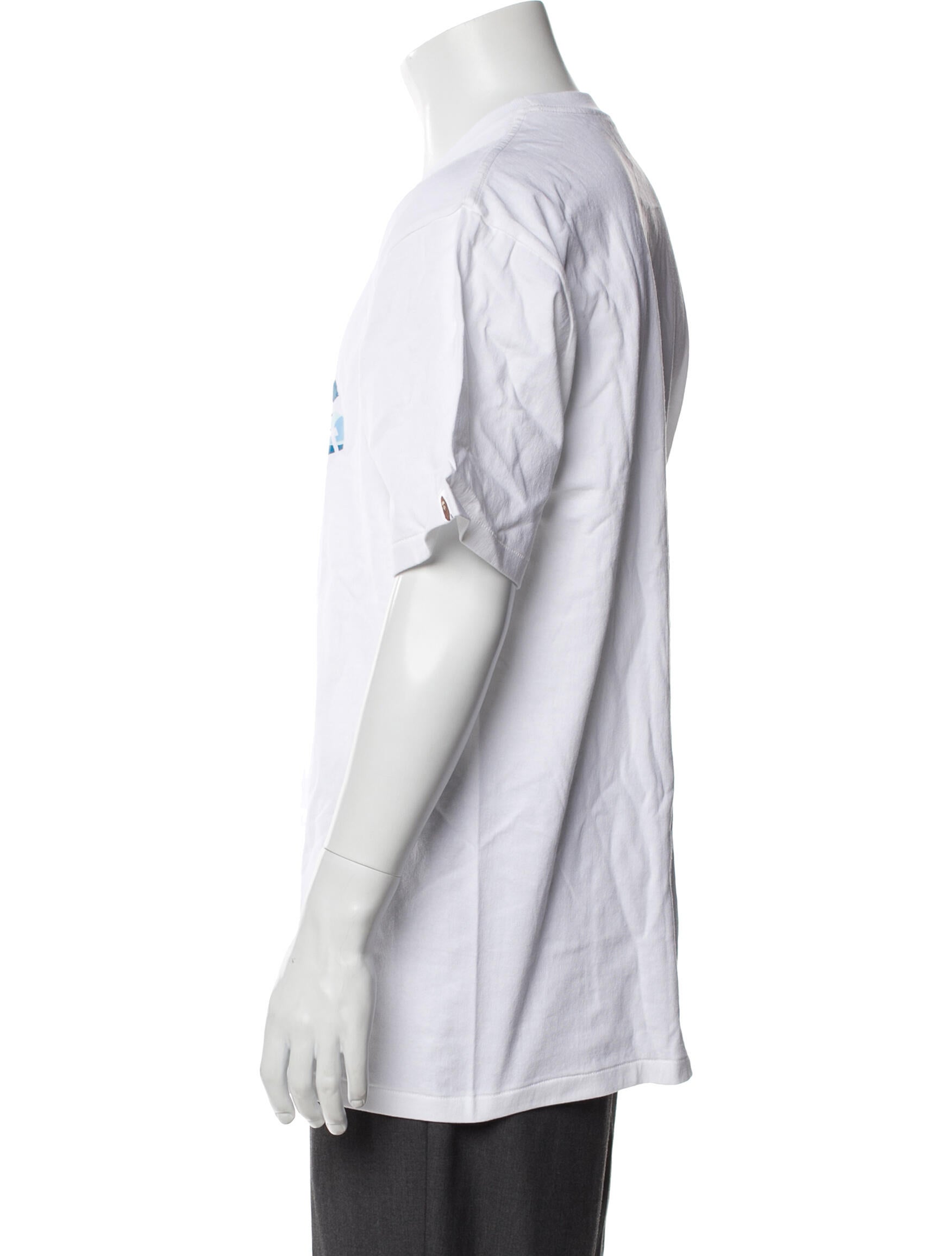 A Bathing Ape College Logo Graphic Print T-Shirt