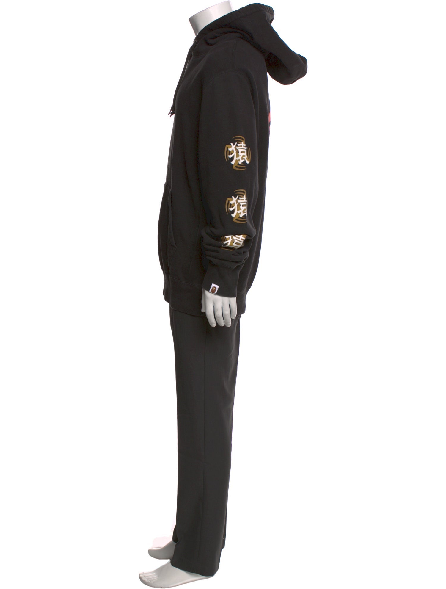 A Bathing Ape Baby Milo Burger Graphic Hoodie - Grey Sweatshirts