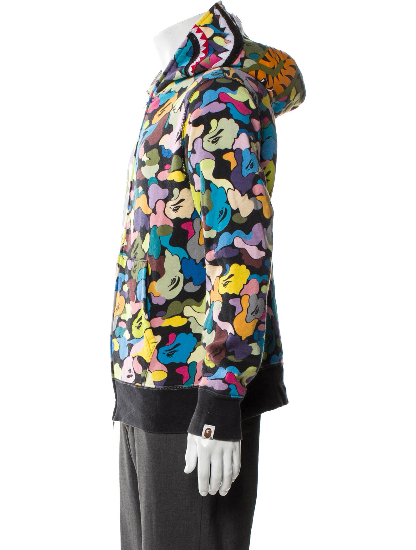 A Bathing Ape ABC Camo Zip Up Printed Hoodie