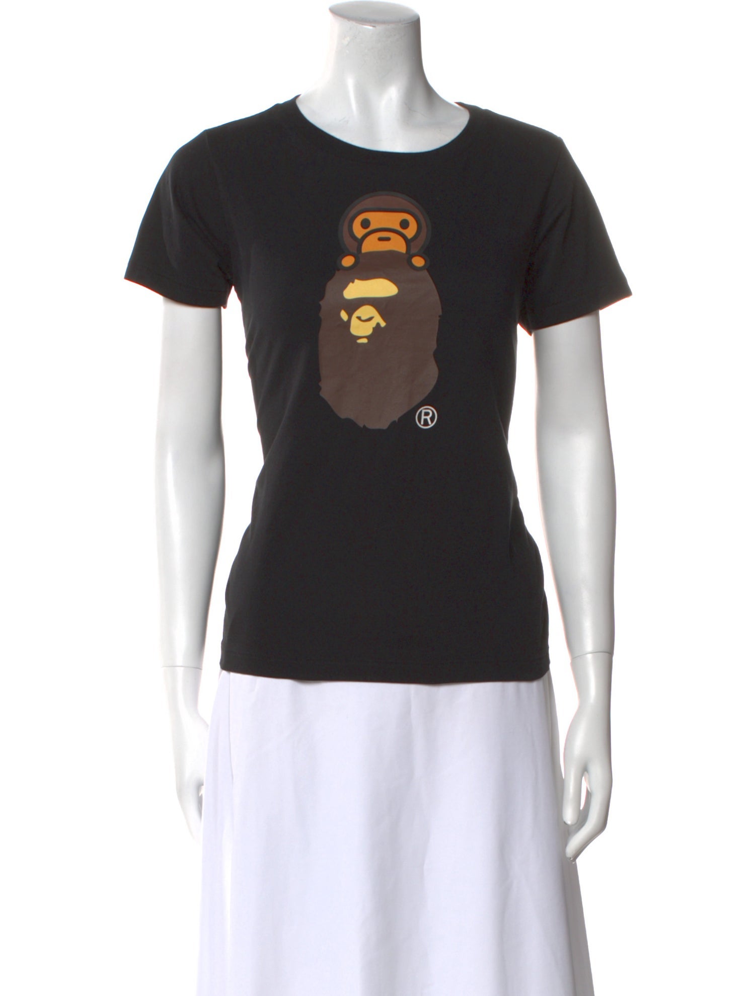 BAPE Milo On Ape Head Graphic Print T-Shirt