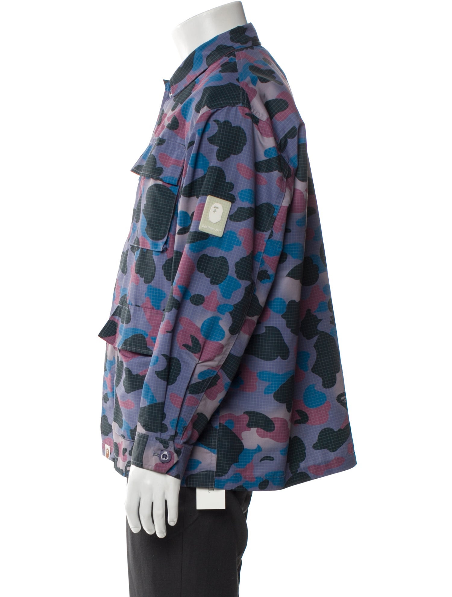 A Bathing Ape Relaxed Camo Printed Utility Jacket