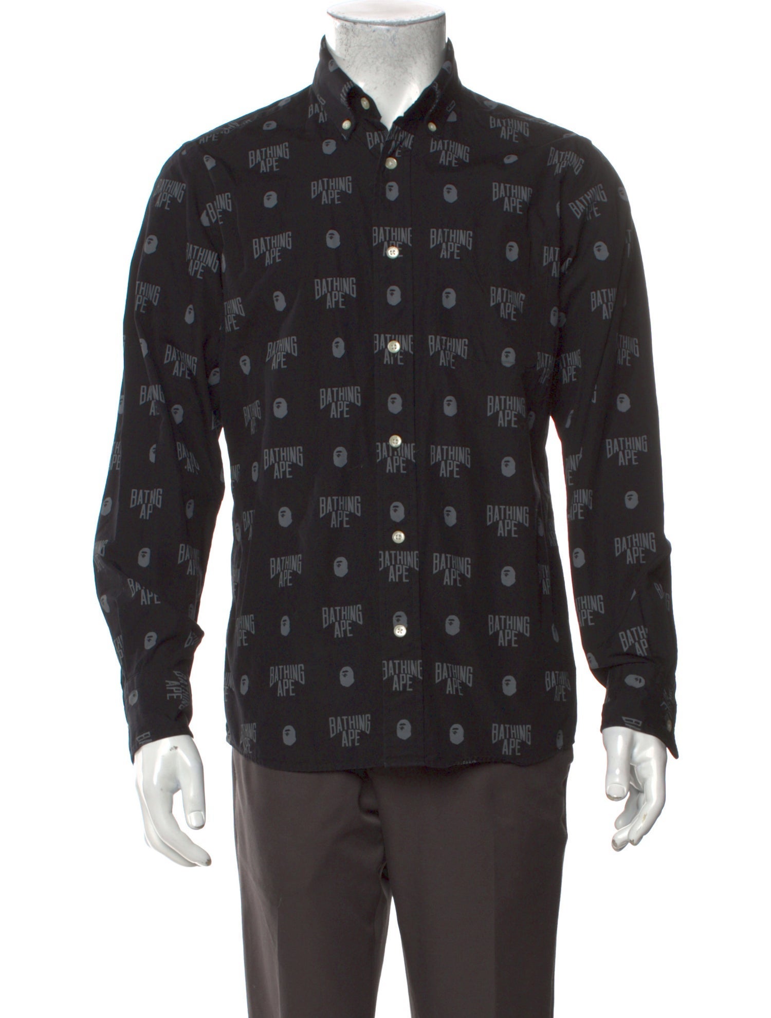 A Bathing Ape Monogram Paisley Print Shirt