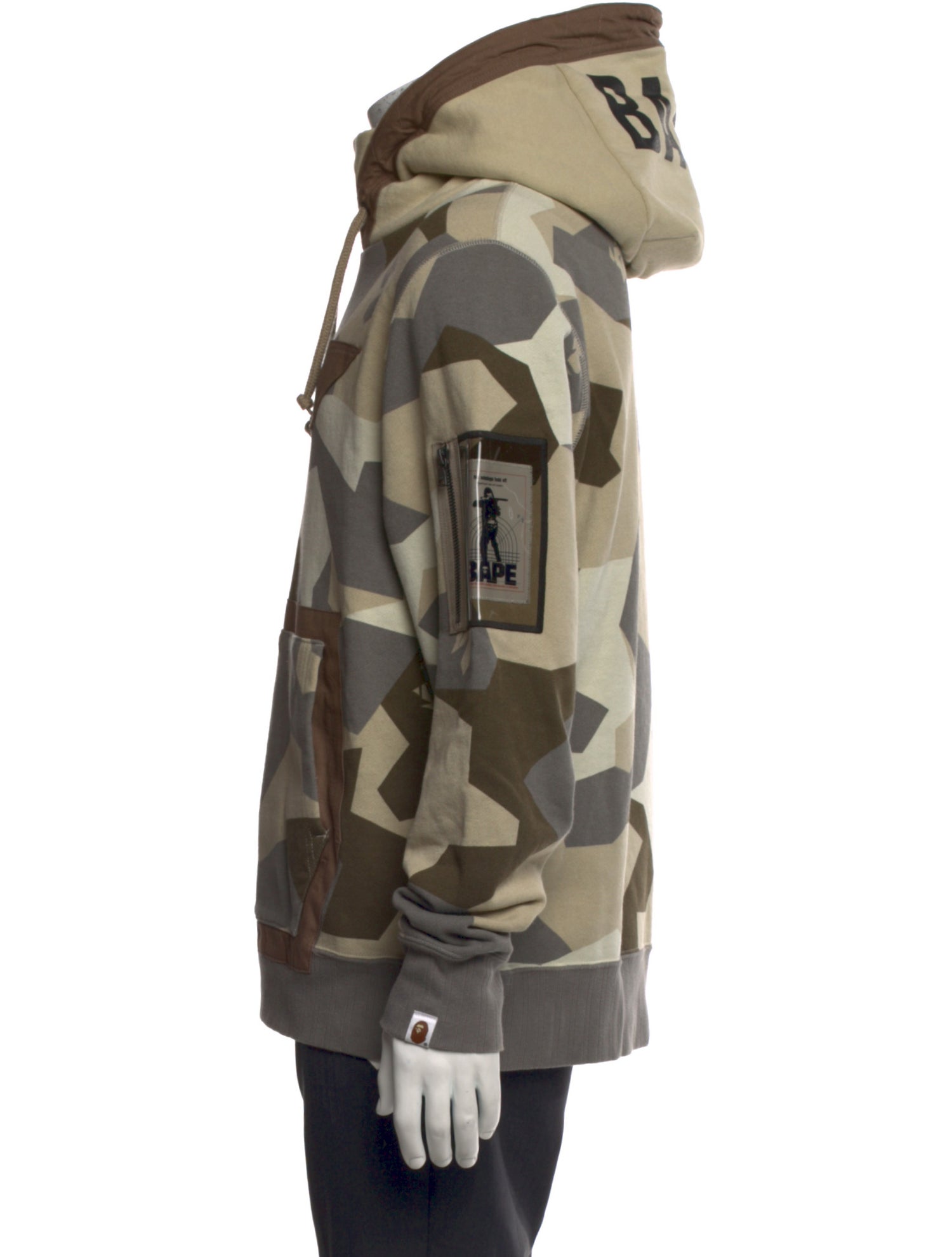 A Bathing Ape Splinter Camouflage Printed Hoodie