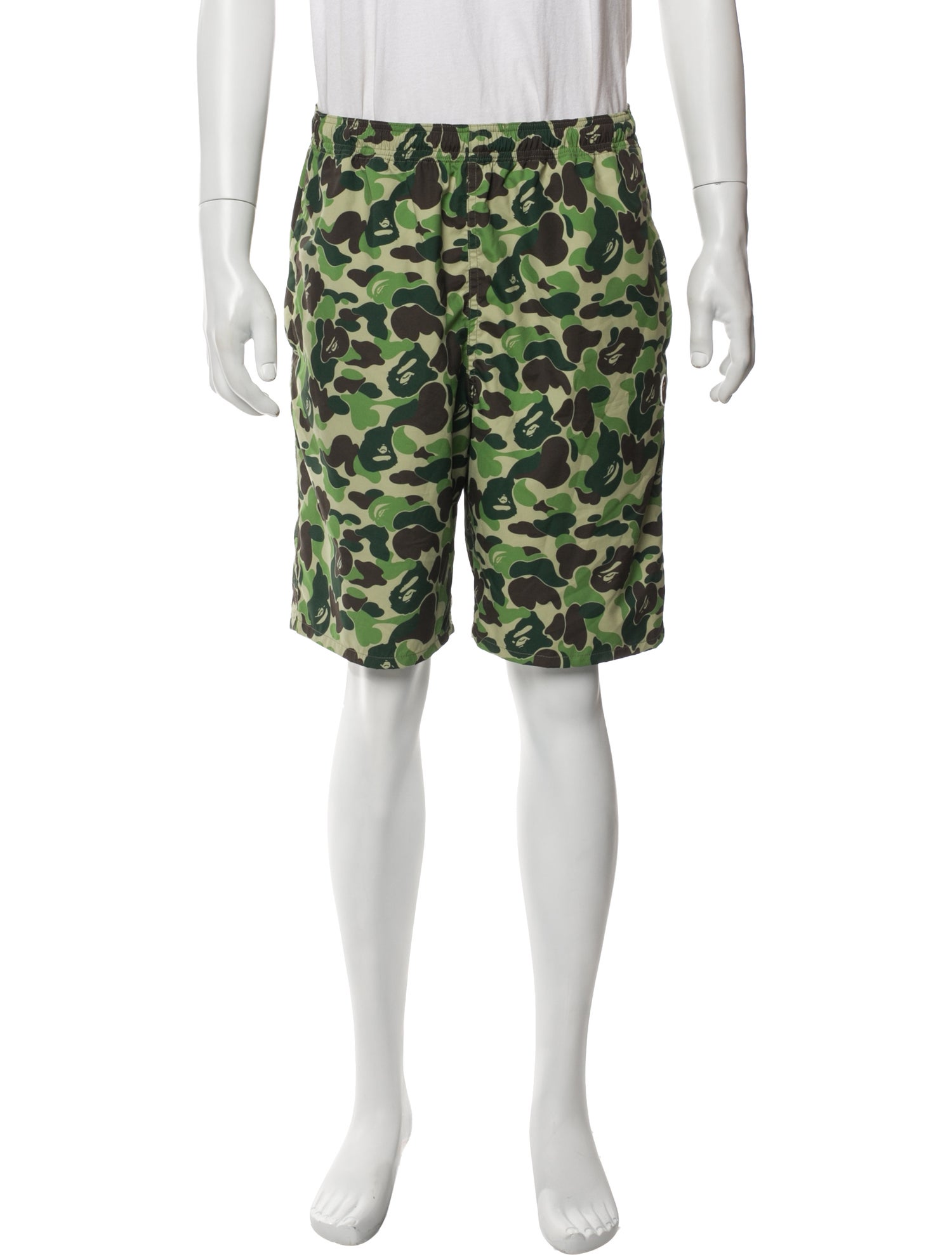 A Bathing Ape ABC Camo Printed Swim Trunks