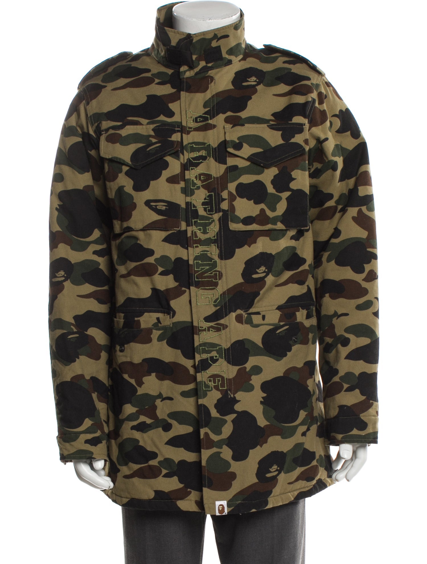 A Bathing Ape Camo Printed Parka