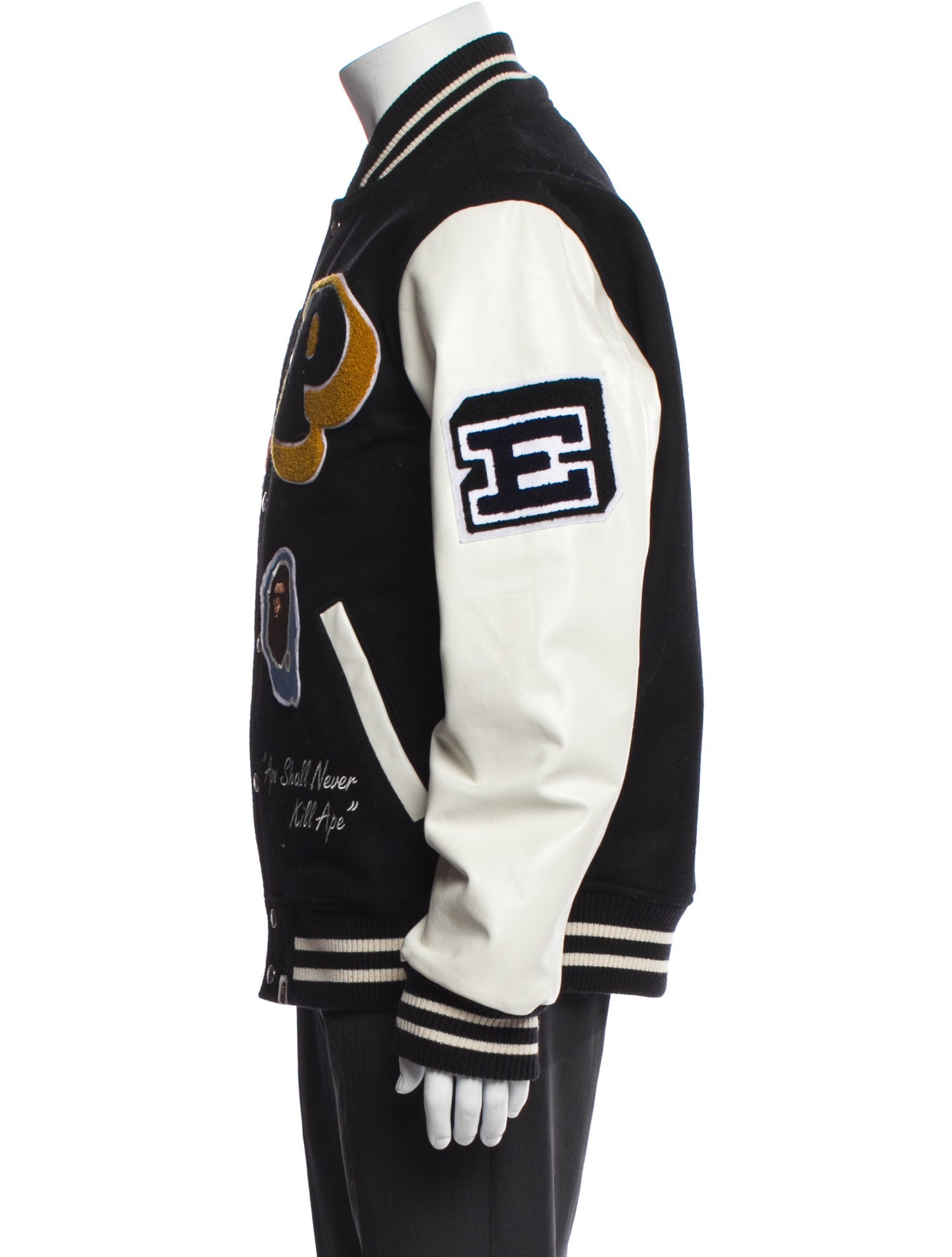 A Bathing Ape Varsity Wool Varsity Jacket