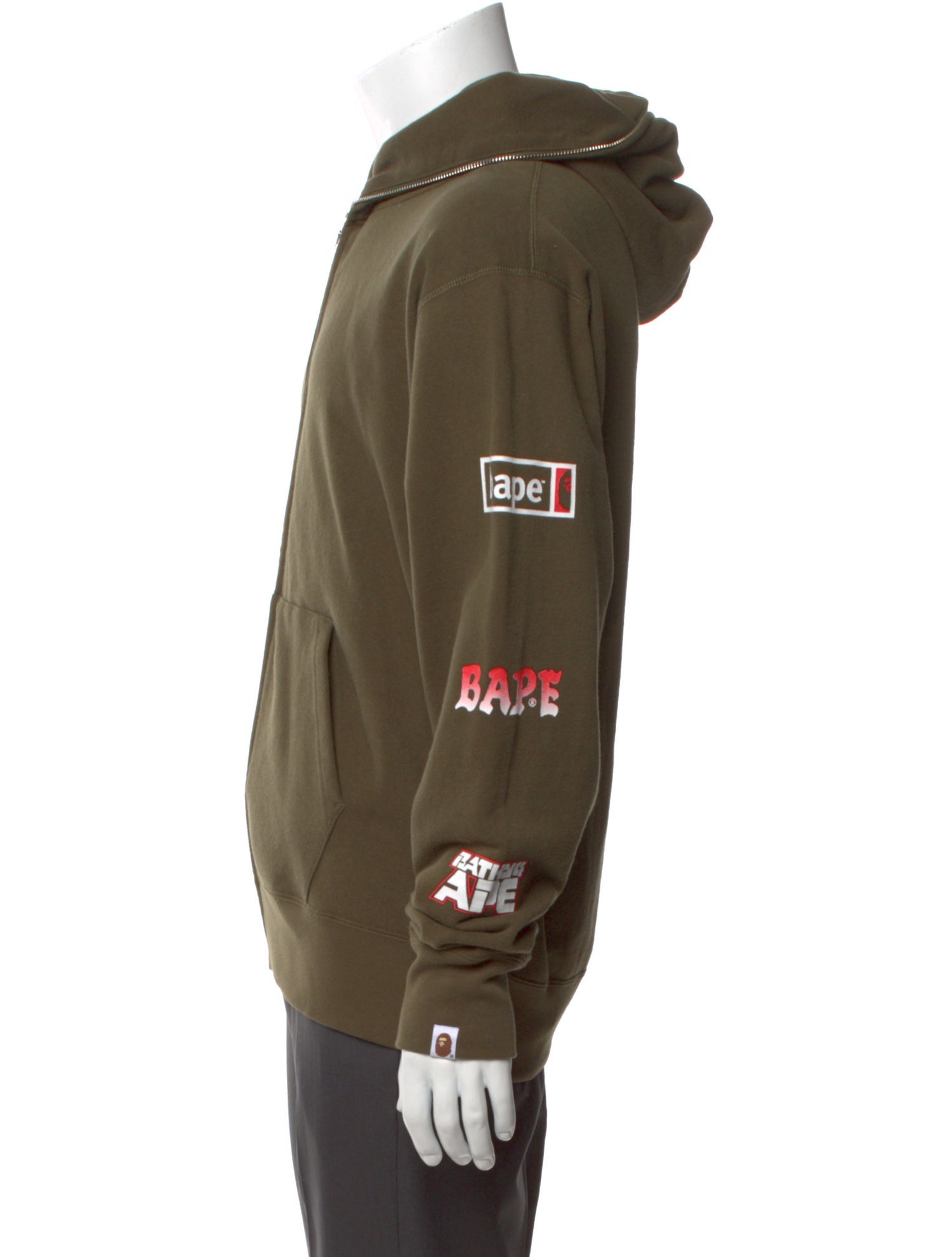 A Bathing Ape Big Ape Head Digital Mosaic Full Zip Crew Neck Hoodie