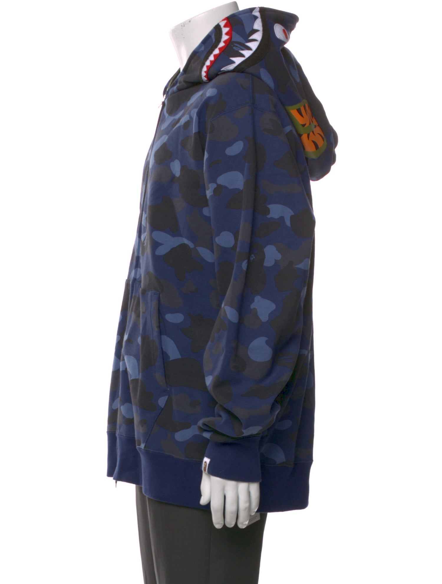 A Bathing Ape Shark Full Zip Printed Cardigan