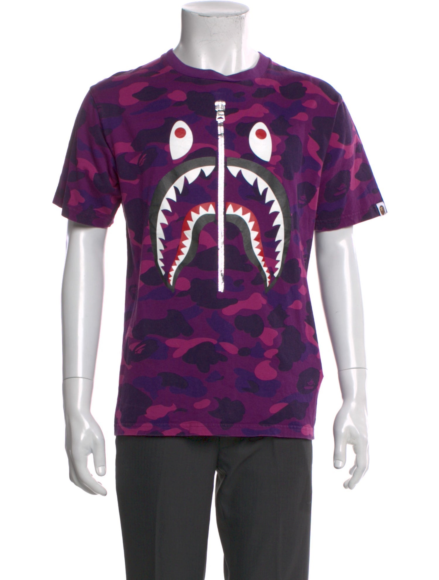 A Bathing Ape X ABC Camo Shark Printed T-Shirt