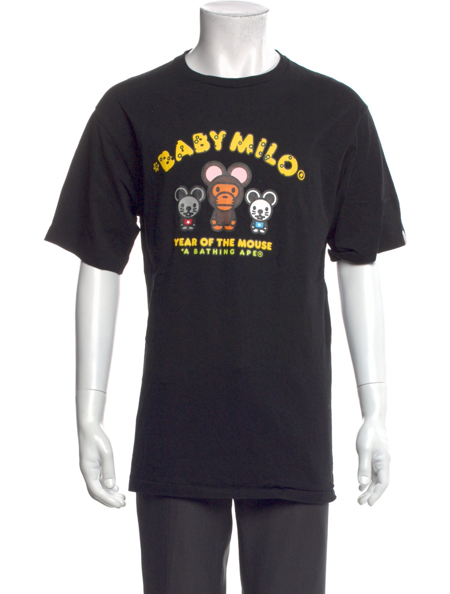 A Bathing Ape X Year of The Mouse Graphic Print T-Shirt