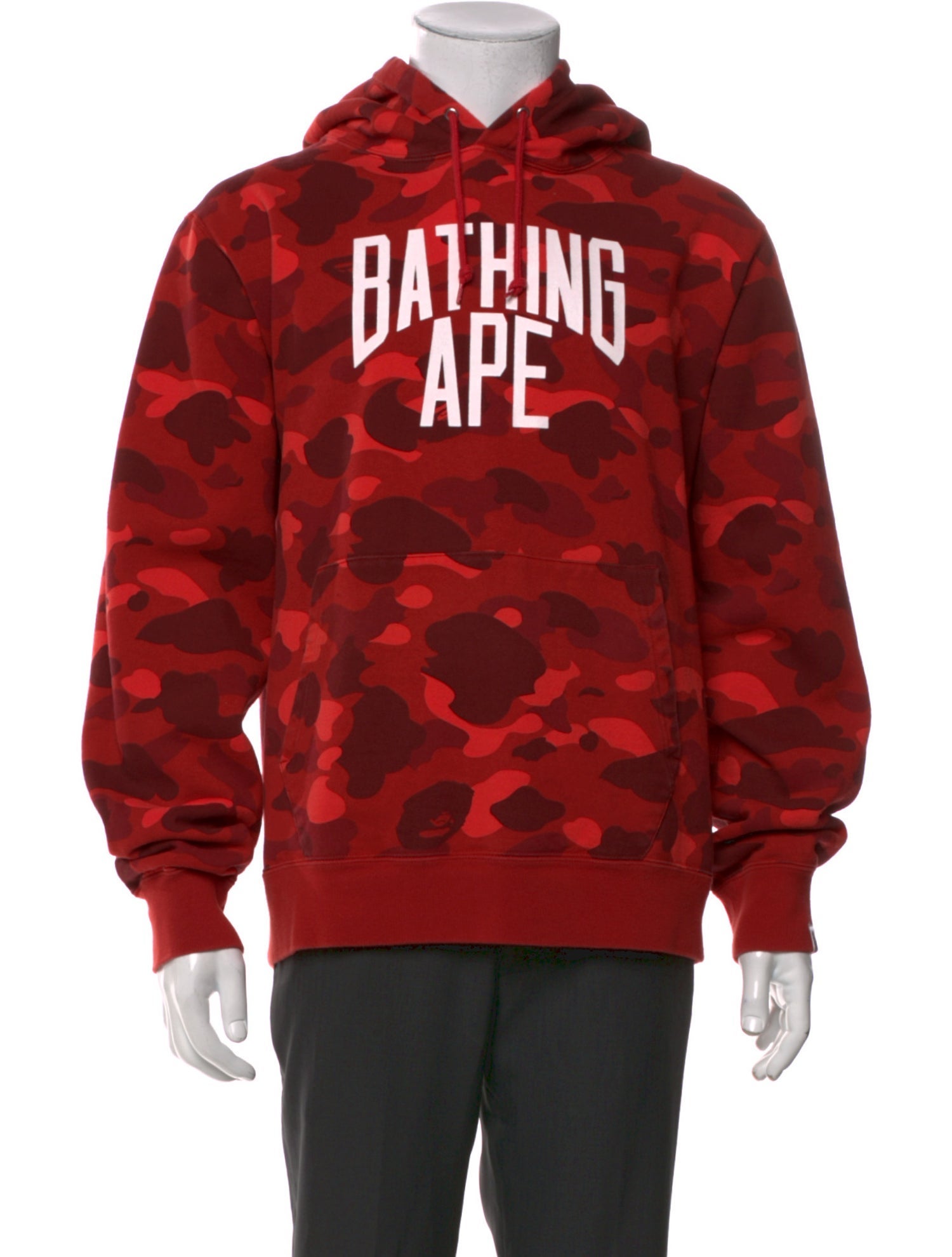 A Bathing Ape Printed Crew Neck Hoodie