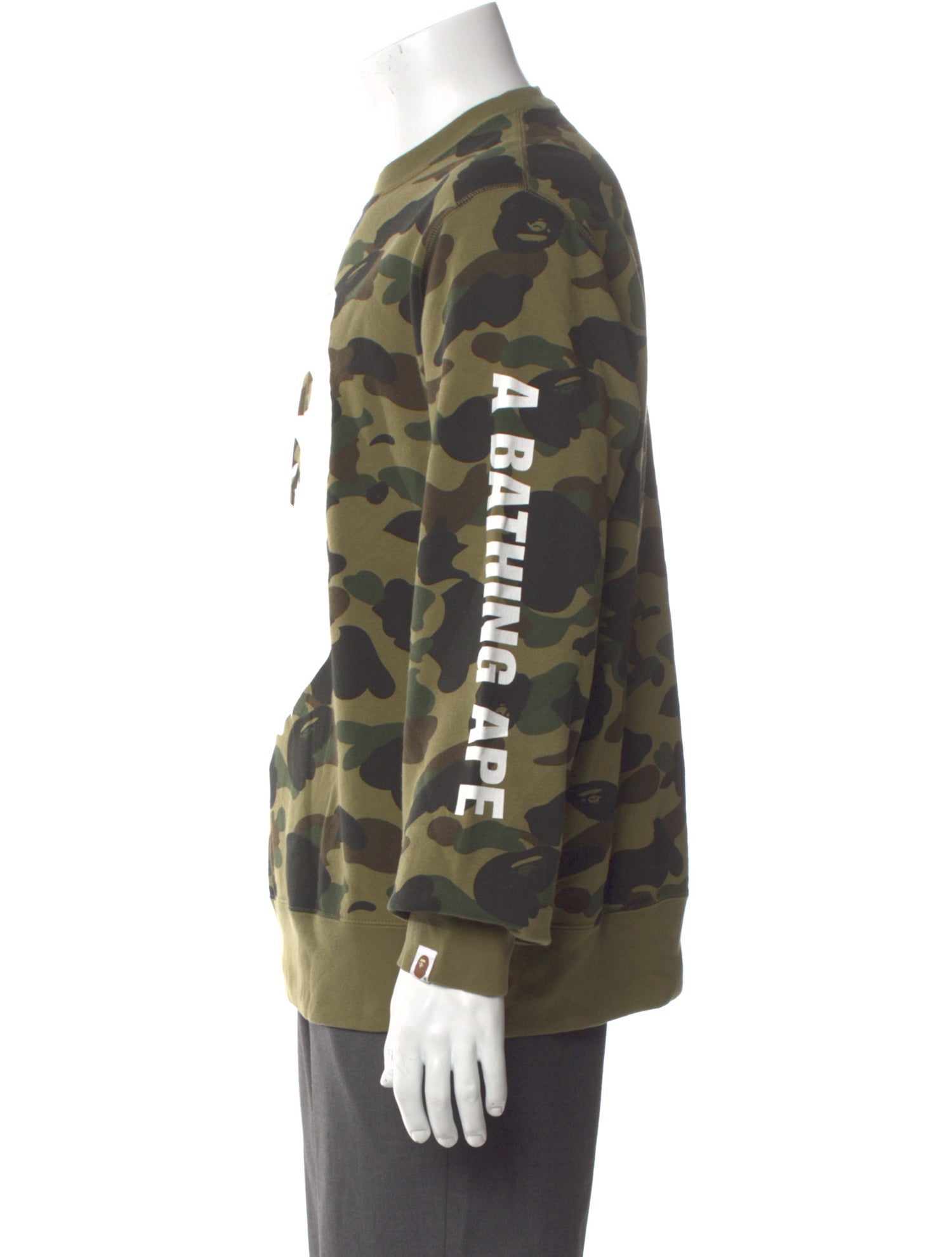 A Bathing Ape Ape Head Camo Camouflage Print Sweatshirt
