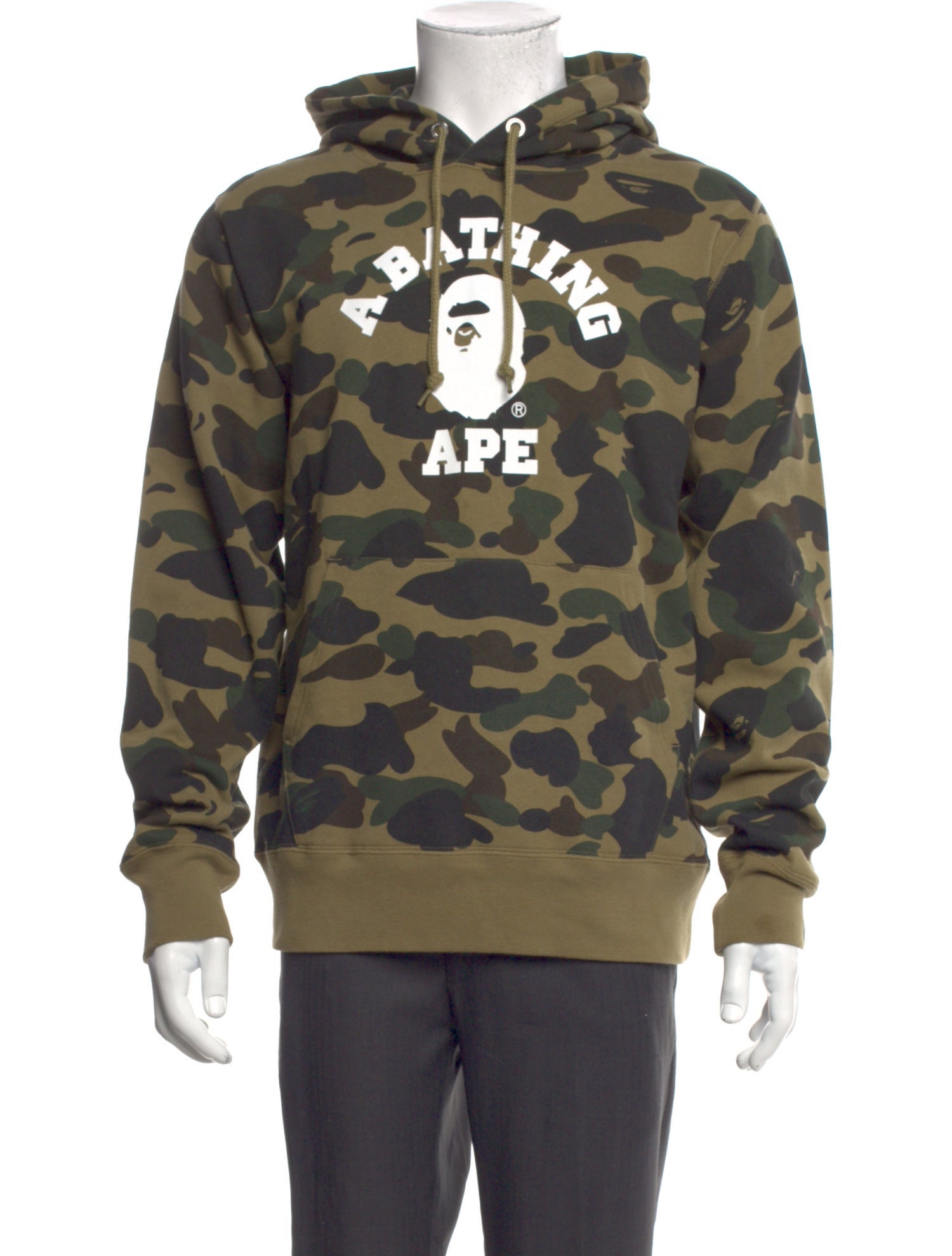 A Bathing Ape Camouflage Print Crew Neck Hoodie