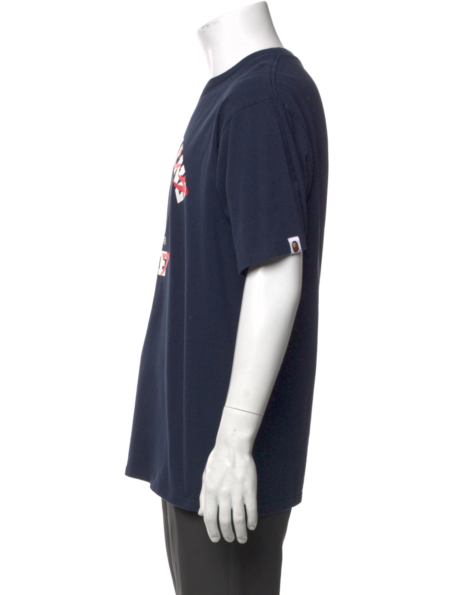A Bathing Ape College Logo Printed T-Shirt