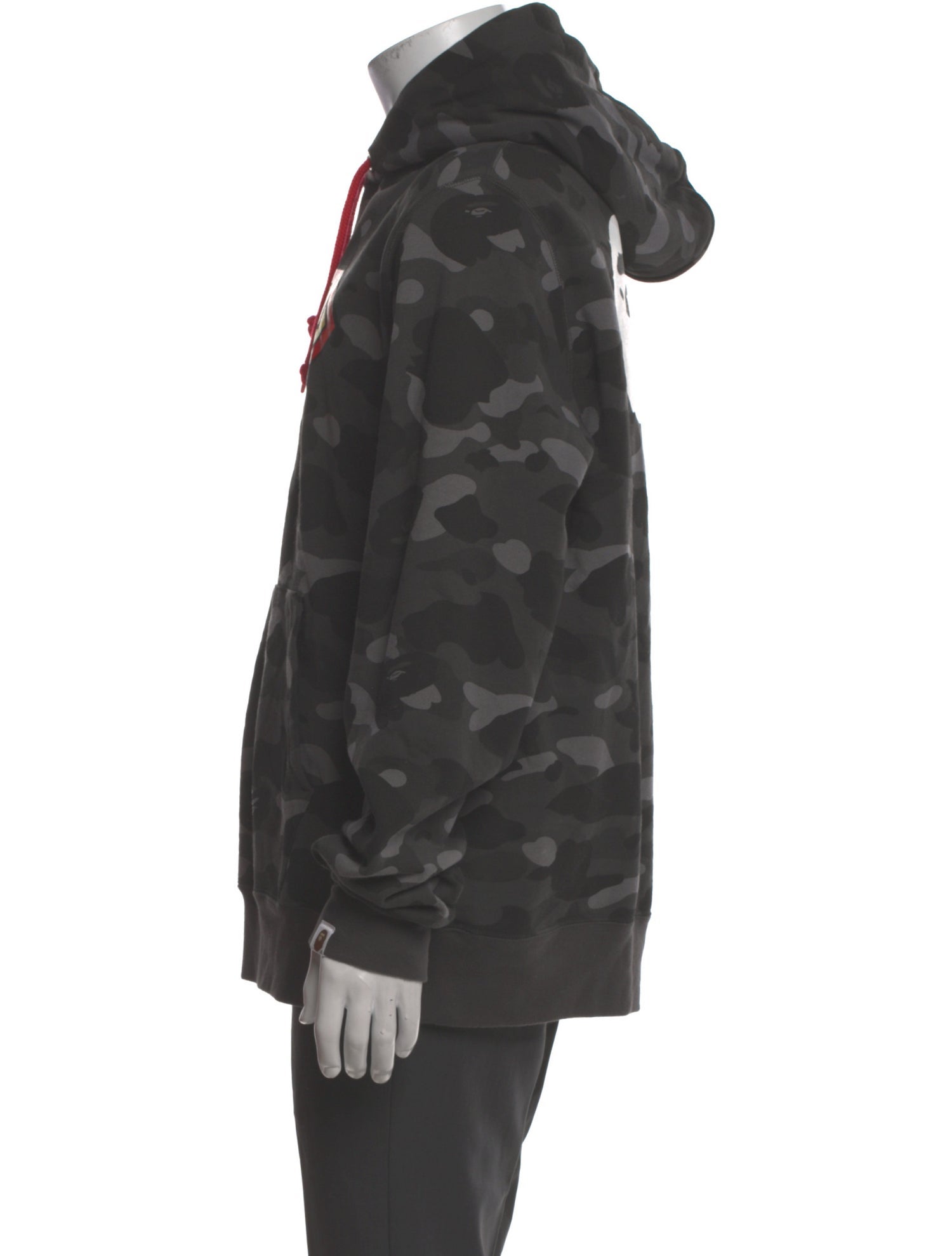 A Bathing Ape x DC Superman Camo Printed Hoodie