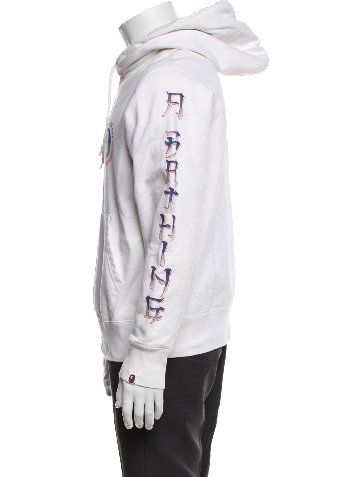 A Bathing Ape Graphic Print V-Neck Hoodie
