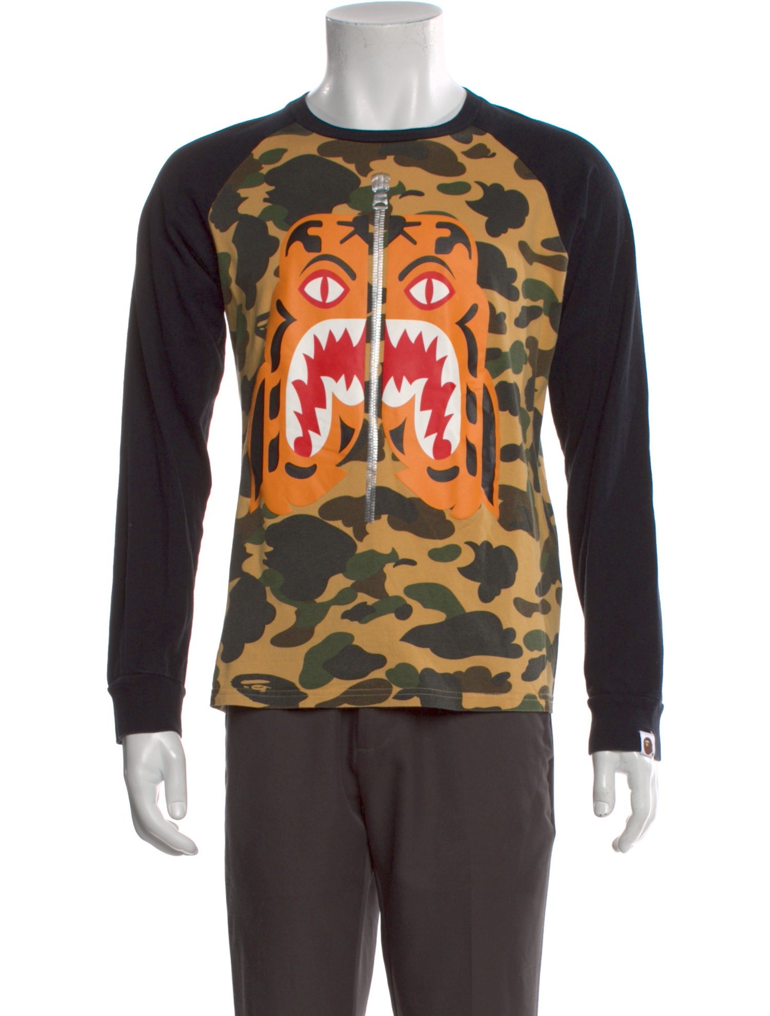 A Bathing Ape Camo Tiger Printed T-Shirt