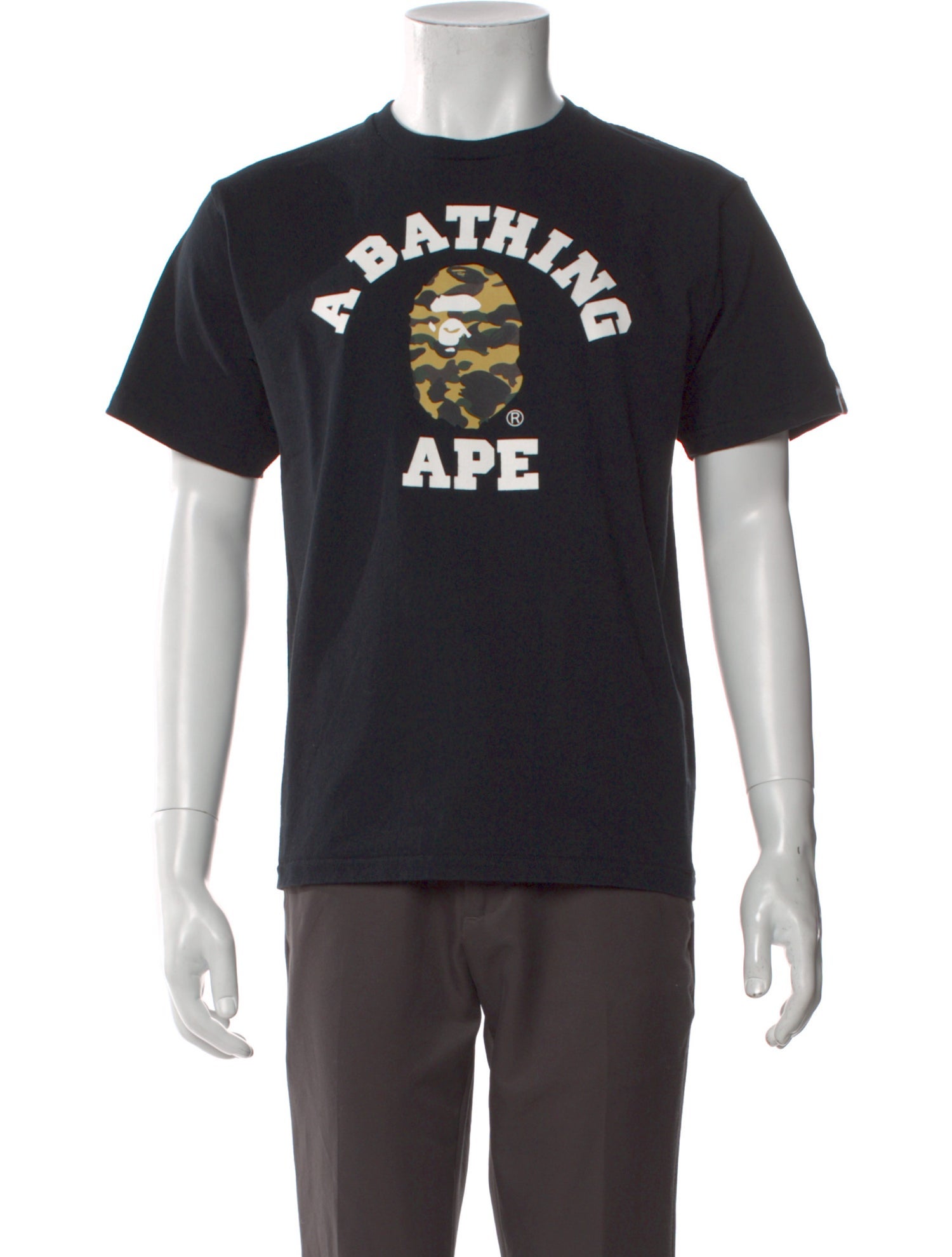 A Bathing Ape College Camo Graphic Print T-Shirt