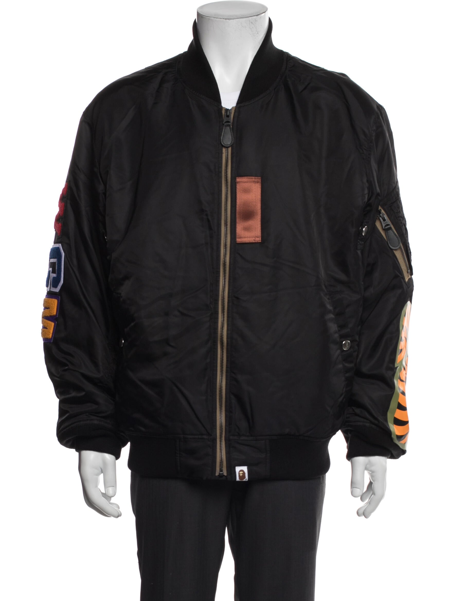 A Bathing Ape Shark MA-1 Graphic Print Windbreaker w/ Tags