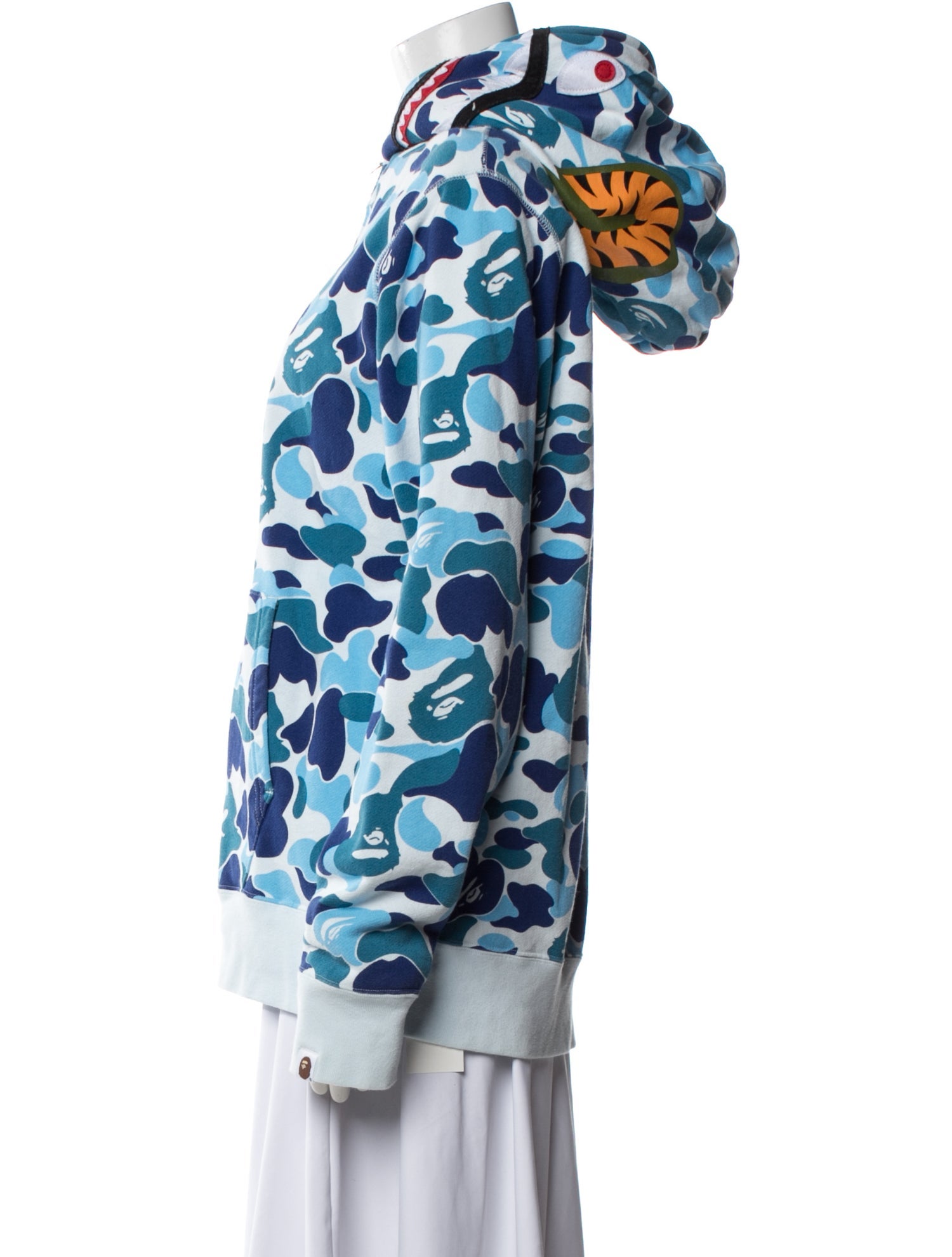 A Bathing Ape ABC Camo Shark Full Zip Printed Hoodie