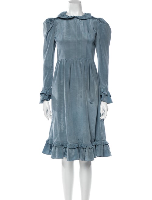 Batsheva Midi Length Dress Blue