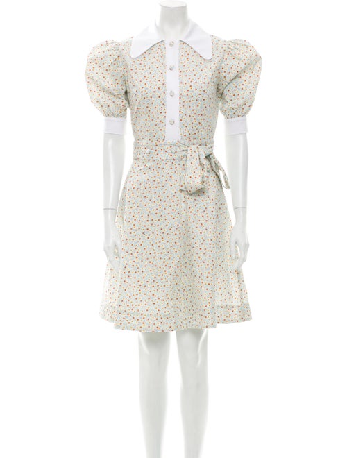 Batsheva Floral Print Mini Dress