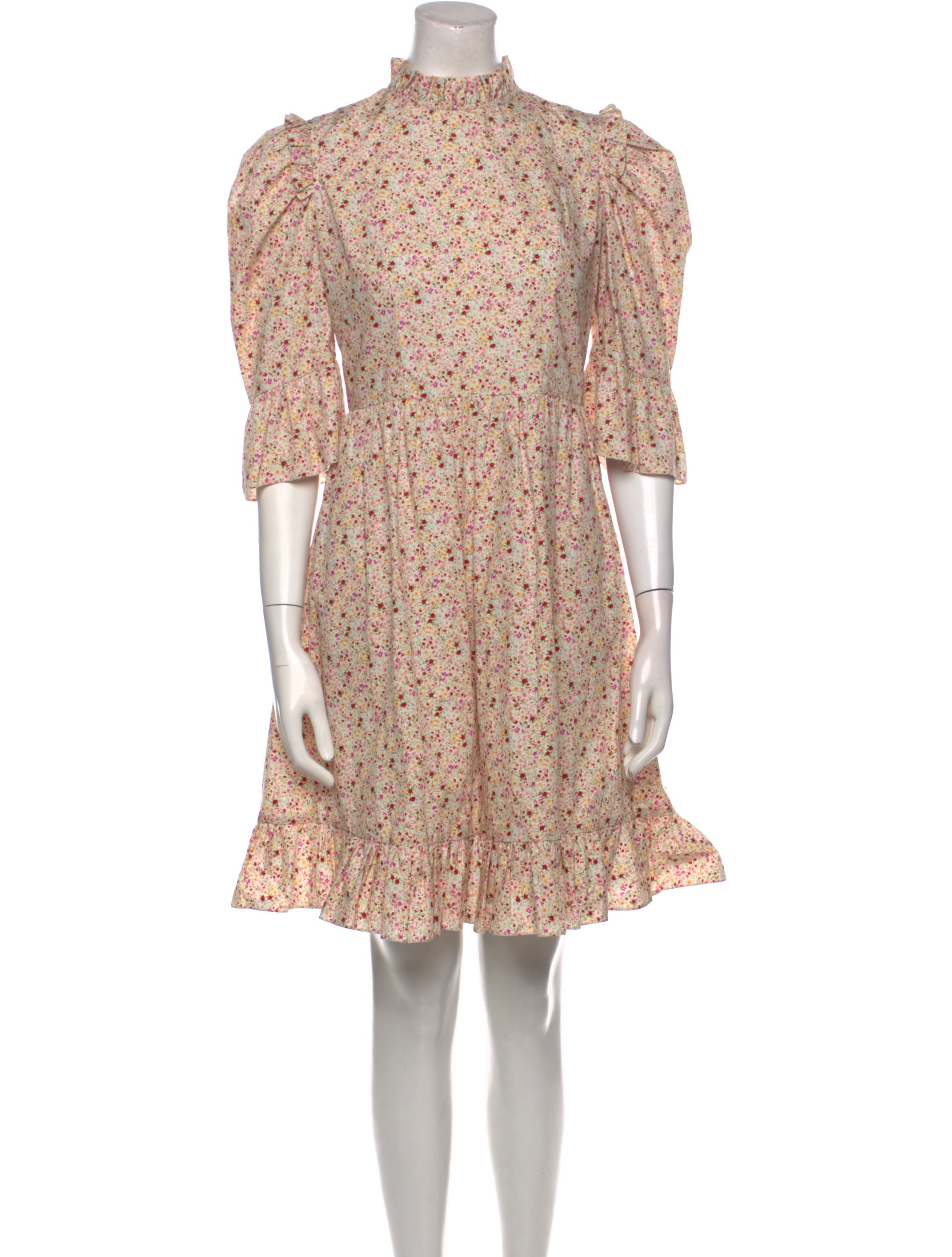 Batsheva Floral Print Mini Dress
