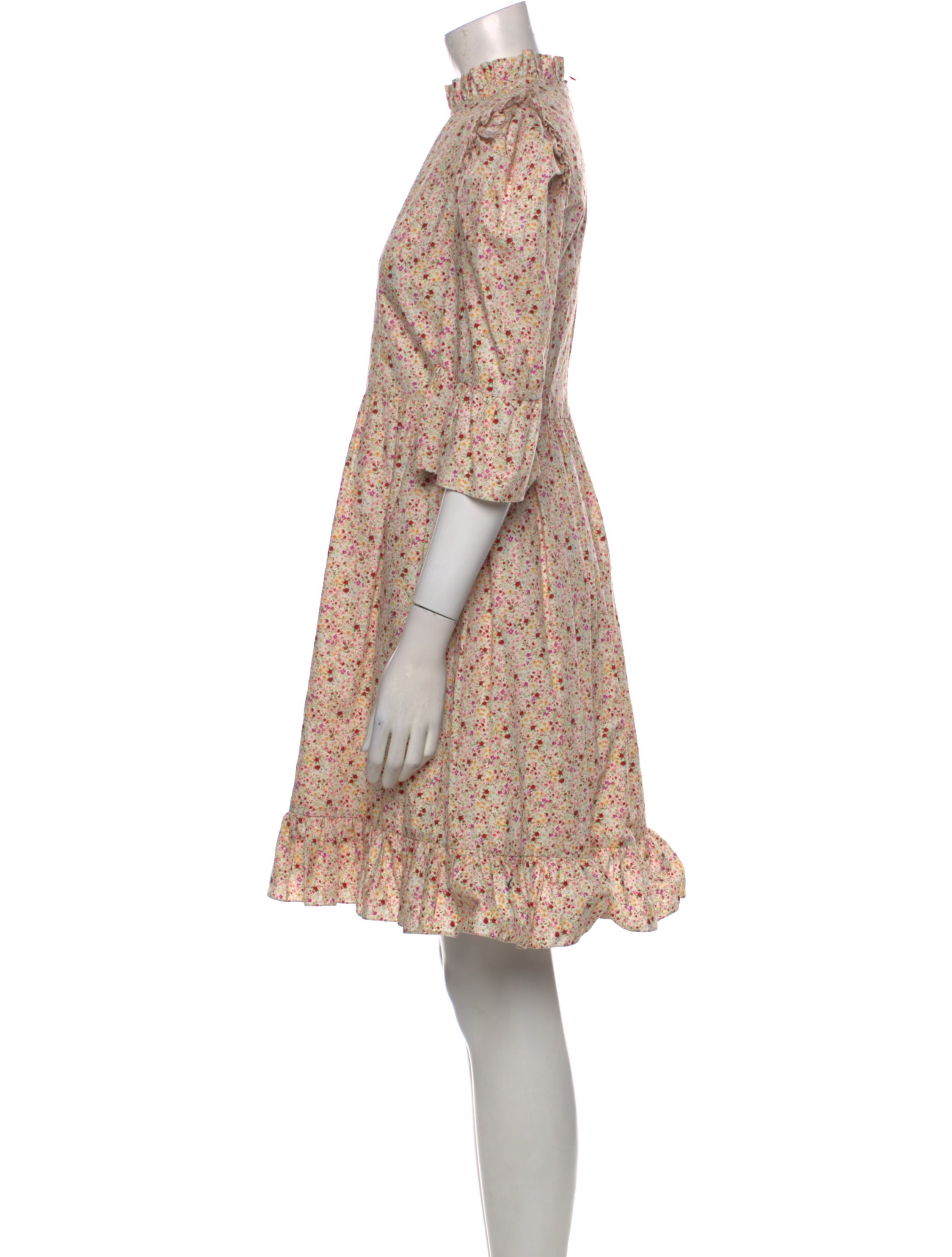 Batsheva Floral Print Mini Dress