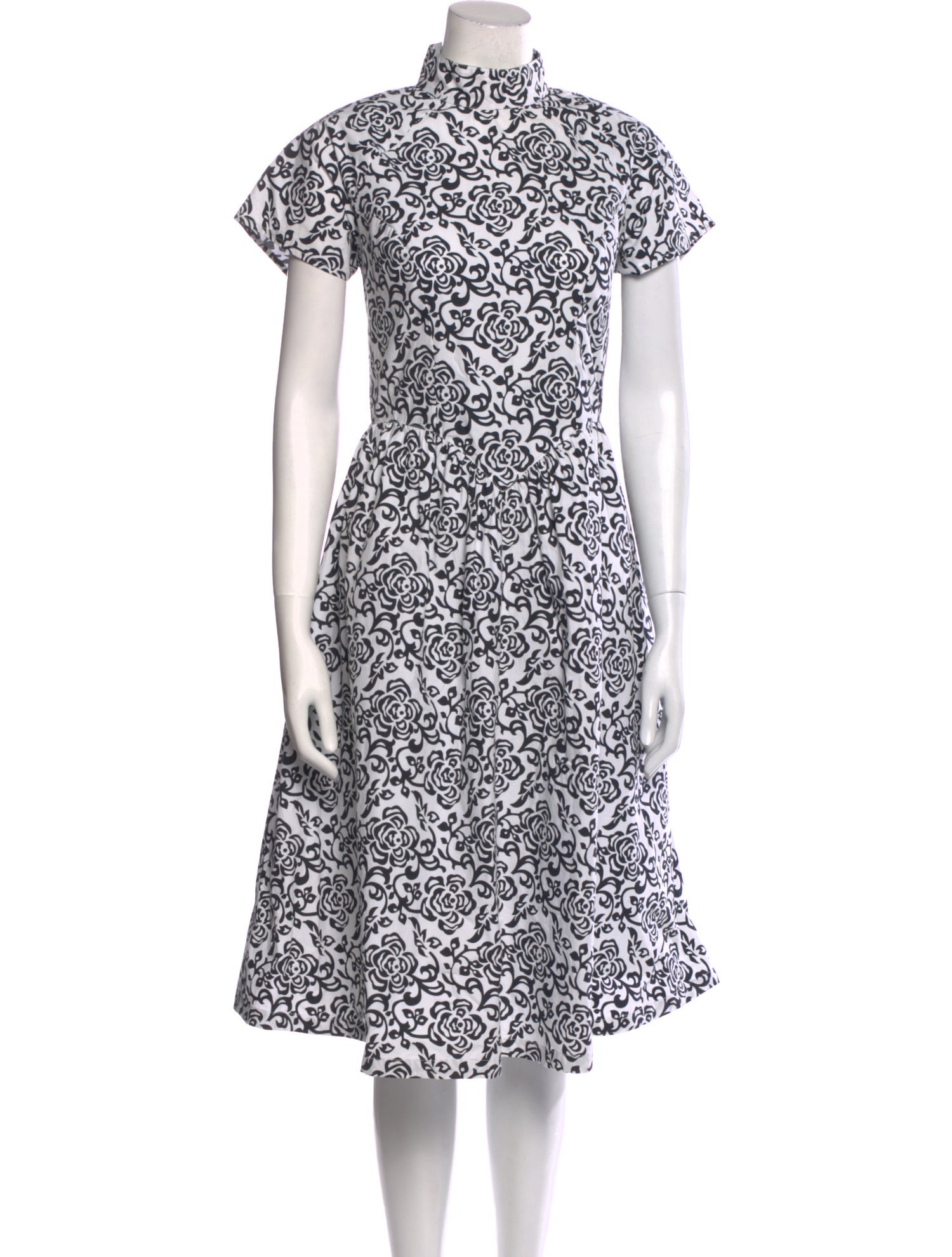 Batsheva Printed Midi Length Dress w/ Tags White Dresses, Clothing